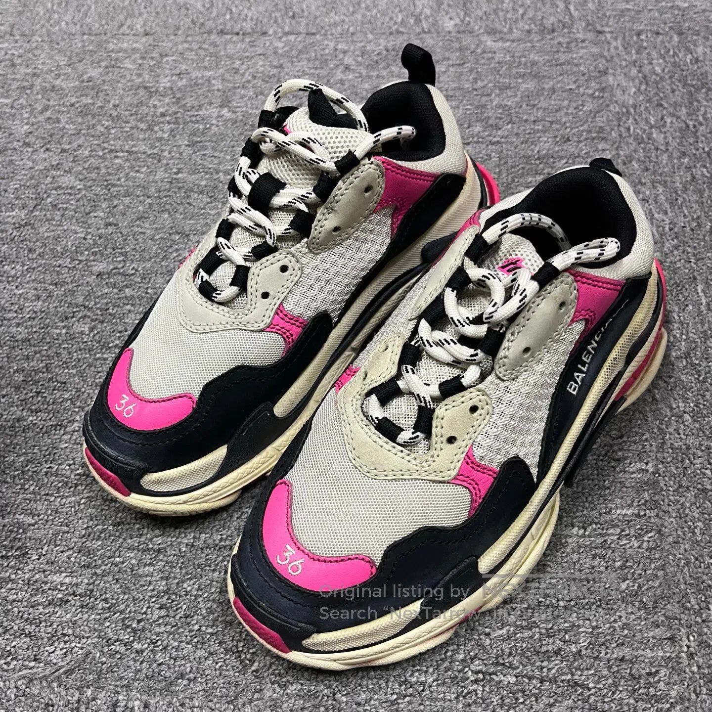 Balenciaga Balenciaga Triple S mesh low-top dad shoes| Size US 5.5 / IT 35.5 - 1 Thumbnail
