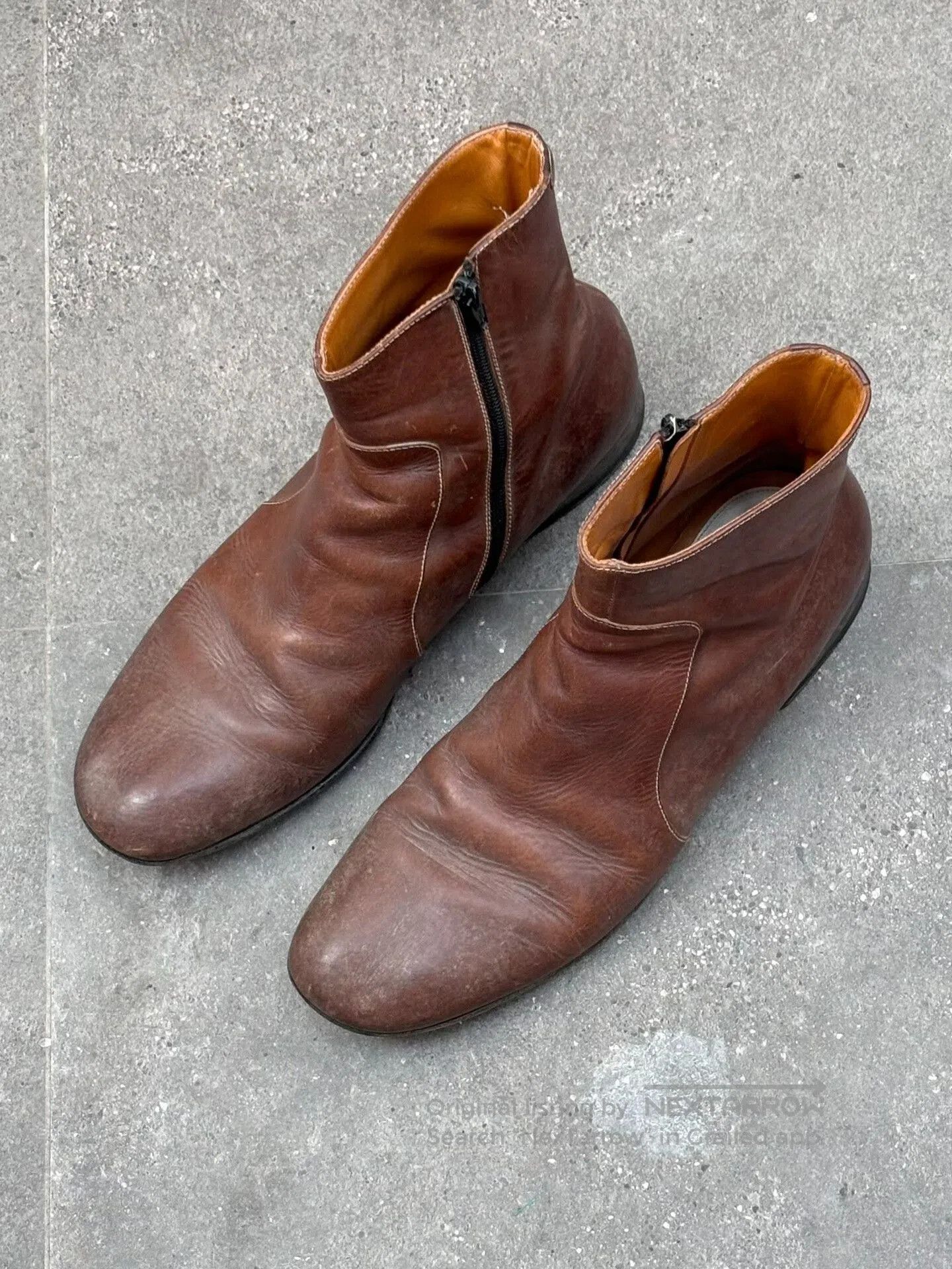 Maison Margiela Maison Martin Margiela 2000s Side Zip Ankle Boots. Size US 10 / EU 43 - 2 Thumbnail