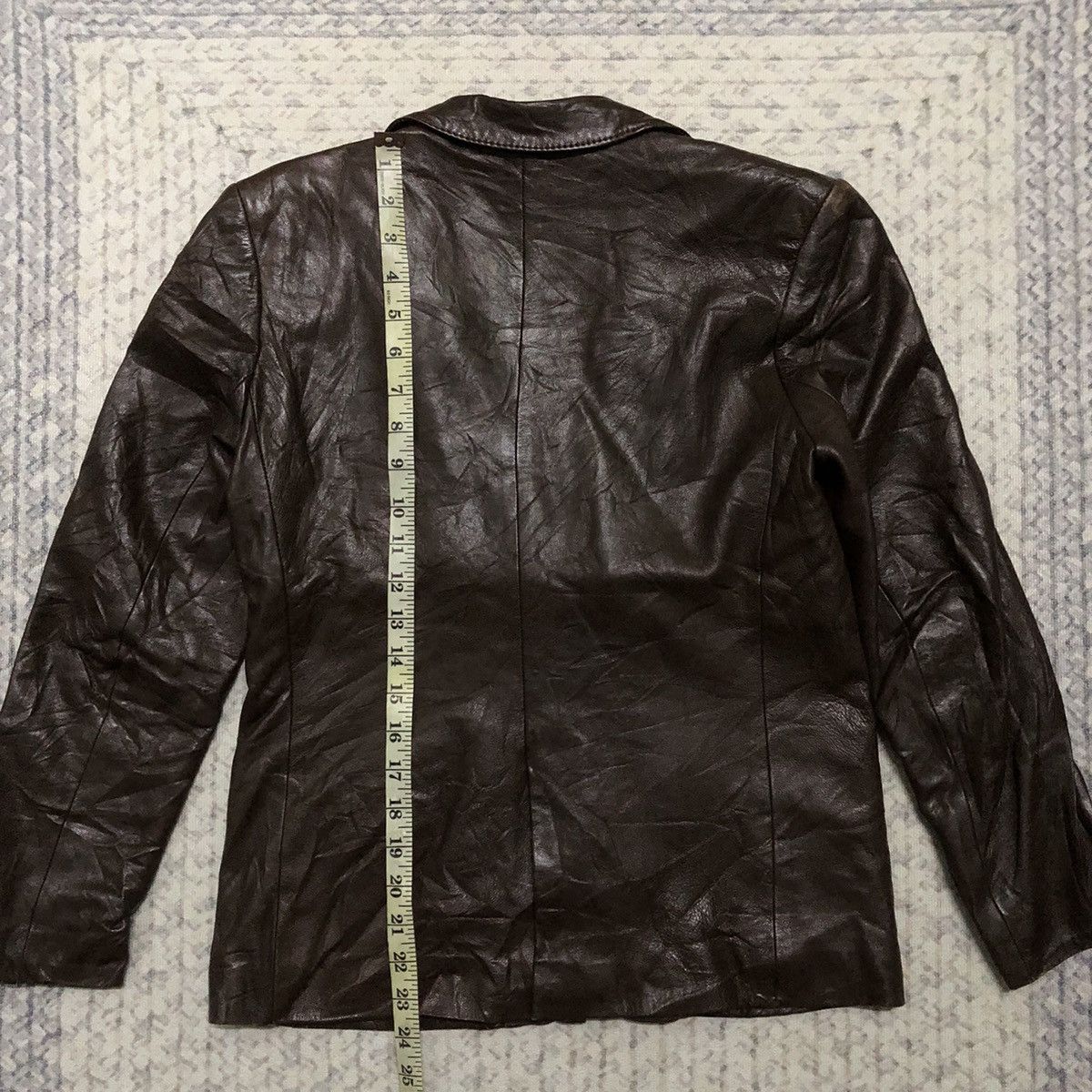 Designer × Karl Lagerfeld × Vintage Rare Distressed Vintage Karl Lagerfeld Leather Jacket Size US XXS / EU 40 - 13 Thumbnail