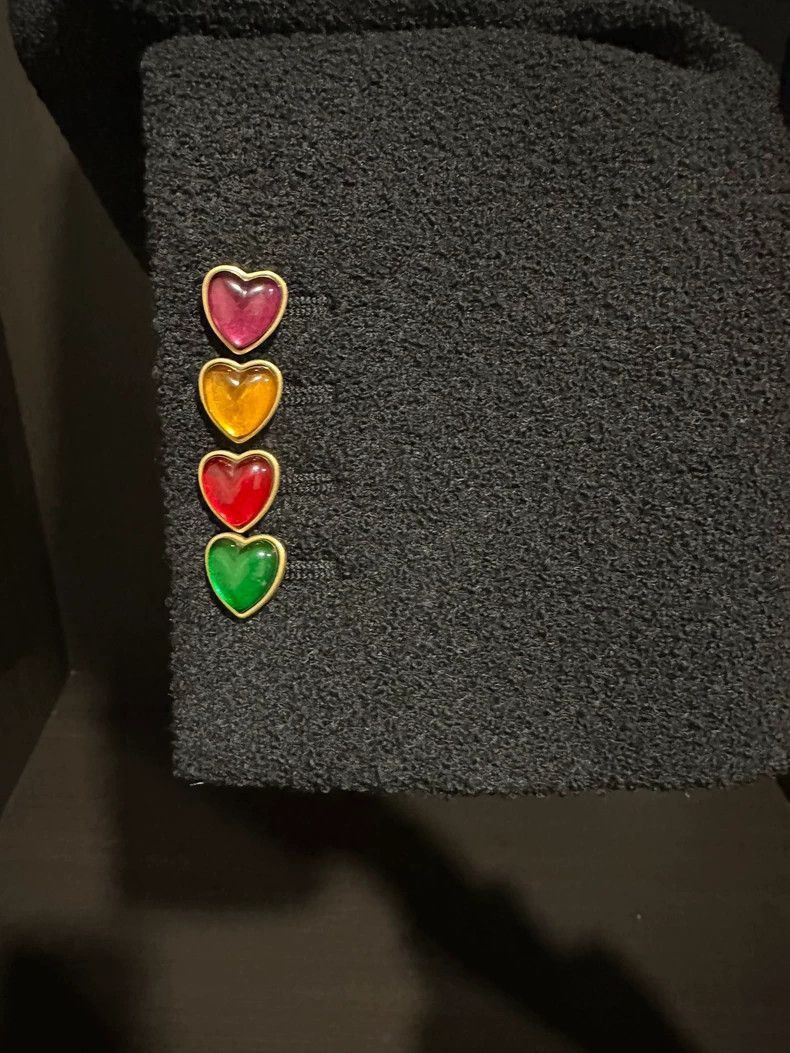 Saint Laurent Paris Saint Laurent Paris Saint Laurent Love Heart Jacket Women' Size US M / EU 48-50 / 2 - 3 Thumbnail