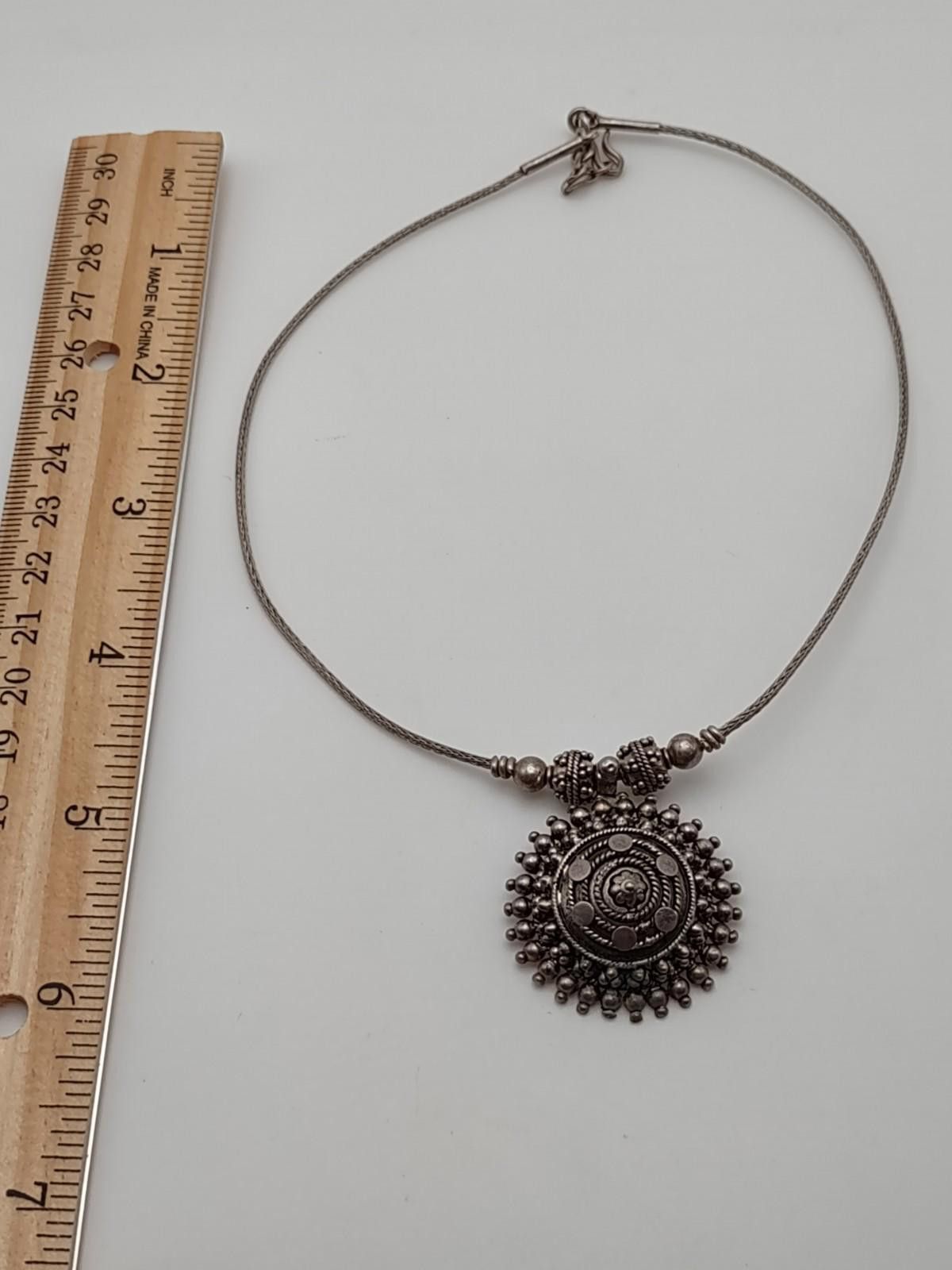 The Unbranded Brand Artisan Boho Sunburst Pendant Choker Necklace 15” Size ONE SIZE - 4 Thumbnail