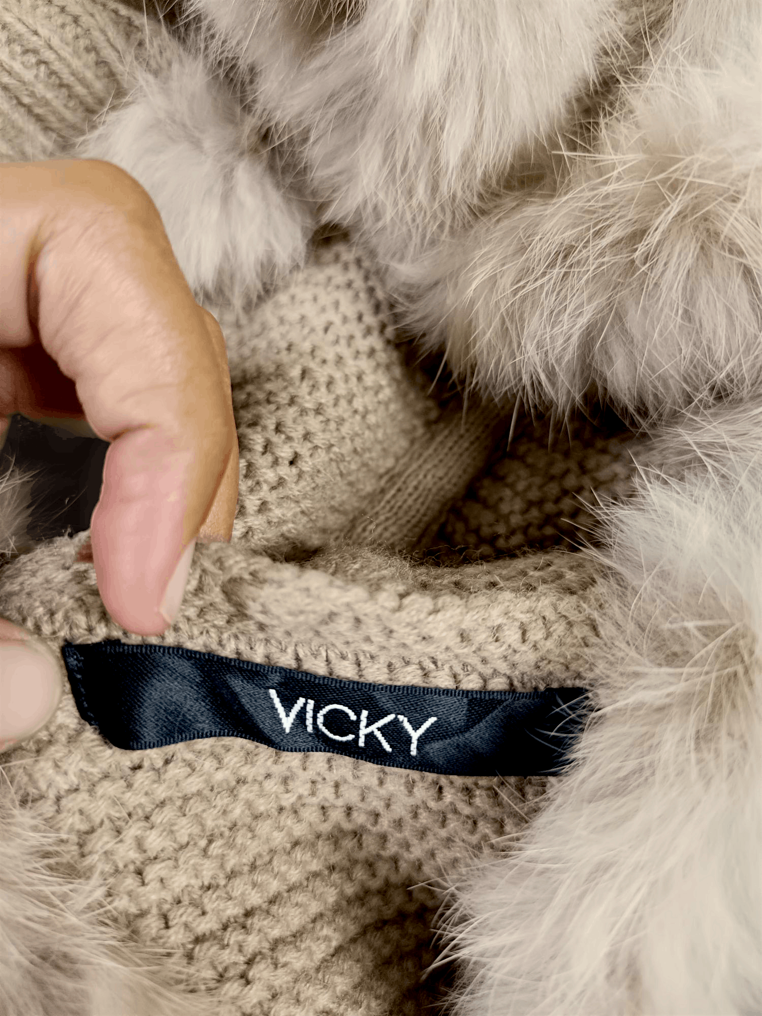 Japanese Brand × Le Grande Bleu (L.G.B.) VICKY Faux Fur Knit Toggle Design Mohair Duffle Jacket Size US L / EU 52-54 / 3 - 11 Thumbnail