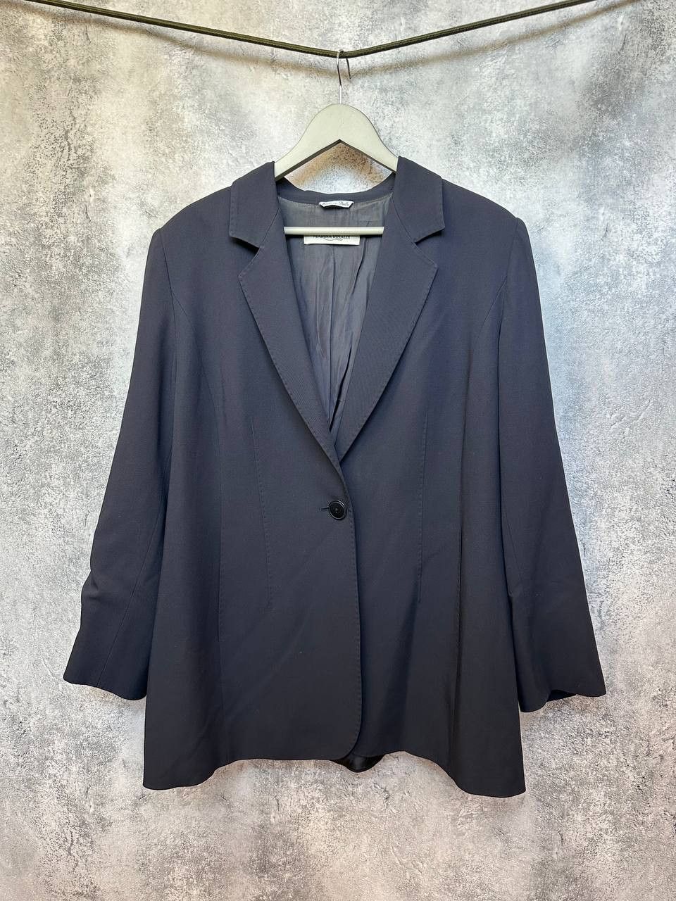 Marina Rinaldi Marina Rinaldi Giacca + Gonna Stretch Jersey Blazer Jacket Size XL / US 12-14 / IT 48-50 - 2 Thumbnail