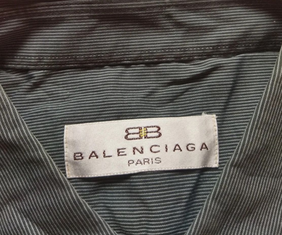 Balenciaga Vintage Balenciaga Stripe Button Down Shirt Size US M / EU 48-50 / 2 - 3 Thumbnail