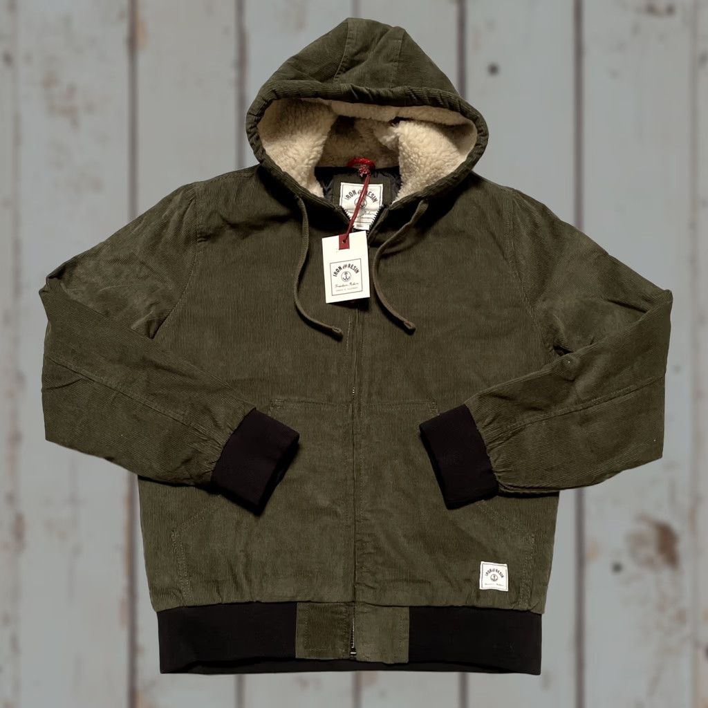 Vintage Iron & Resin Bunker Corduroy Hoodie Parka Workwear Biker Riding Jacket NWT S Size US S / EU 44-46 / 1 - 1 Thumbnail
