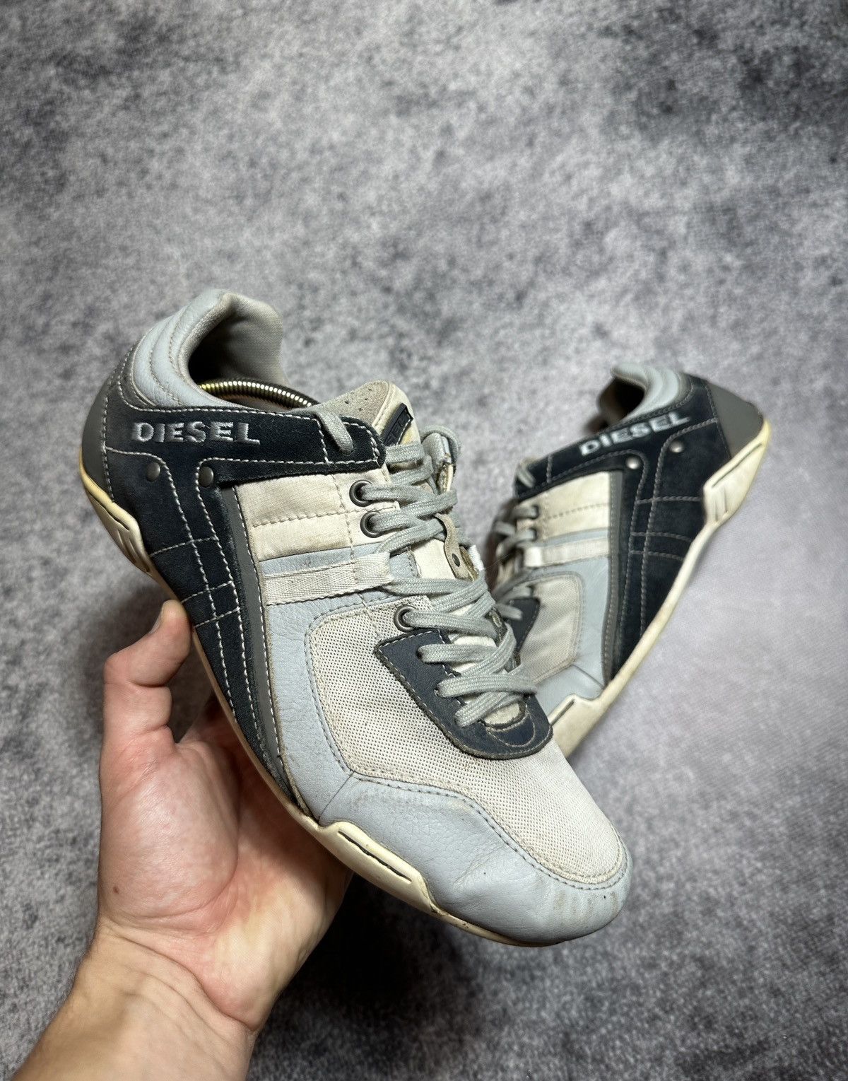 Diesel Y2K Vintage Diesel Leather Sneakers Avant Garde Style USA 9 Size US 9 / EU 42 - 1 Thumbnail