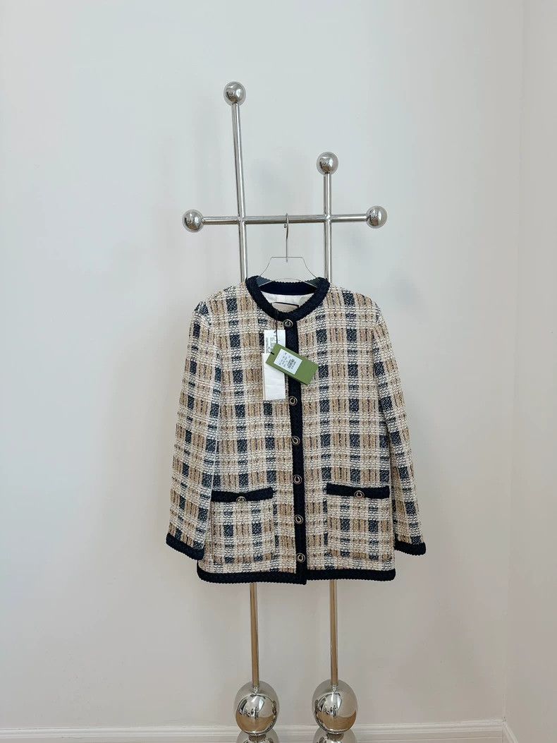 Gucci Gucci Gold thread woven coat 2502-Nextarrow Size US XXS / EU 40 - 1 Thumbnail