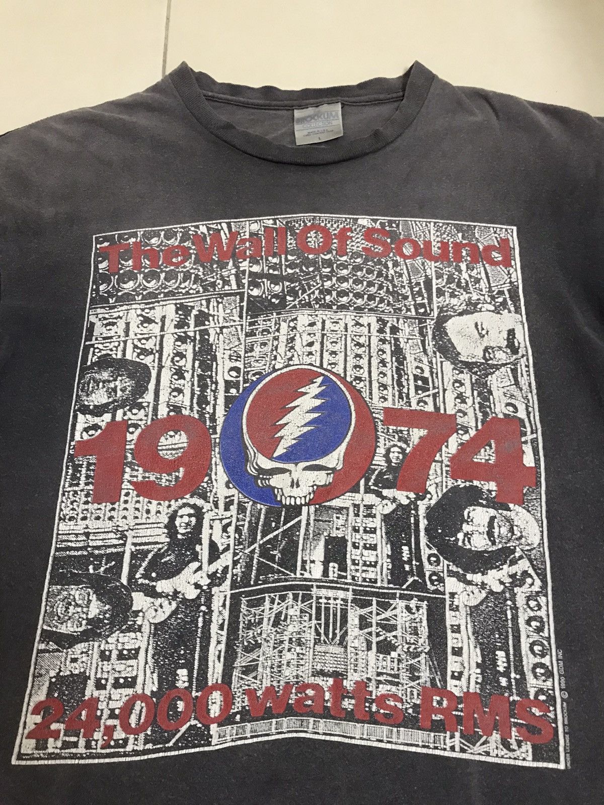 Brockum Vintage Grateful Dead 1974 The Wall Of Sound T-Shirt GDL L Size US L / EU 52-54 / 3 - 9 Thumbnail