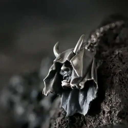 Other Skull Demon Pendant Necklace Size ONE SIZE - 3 Thumbnail
