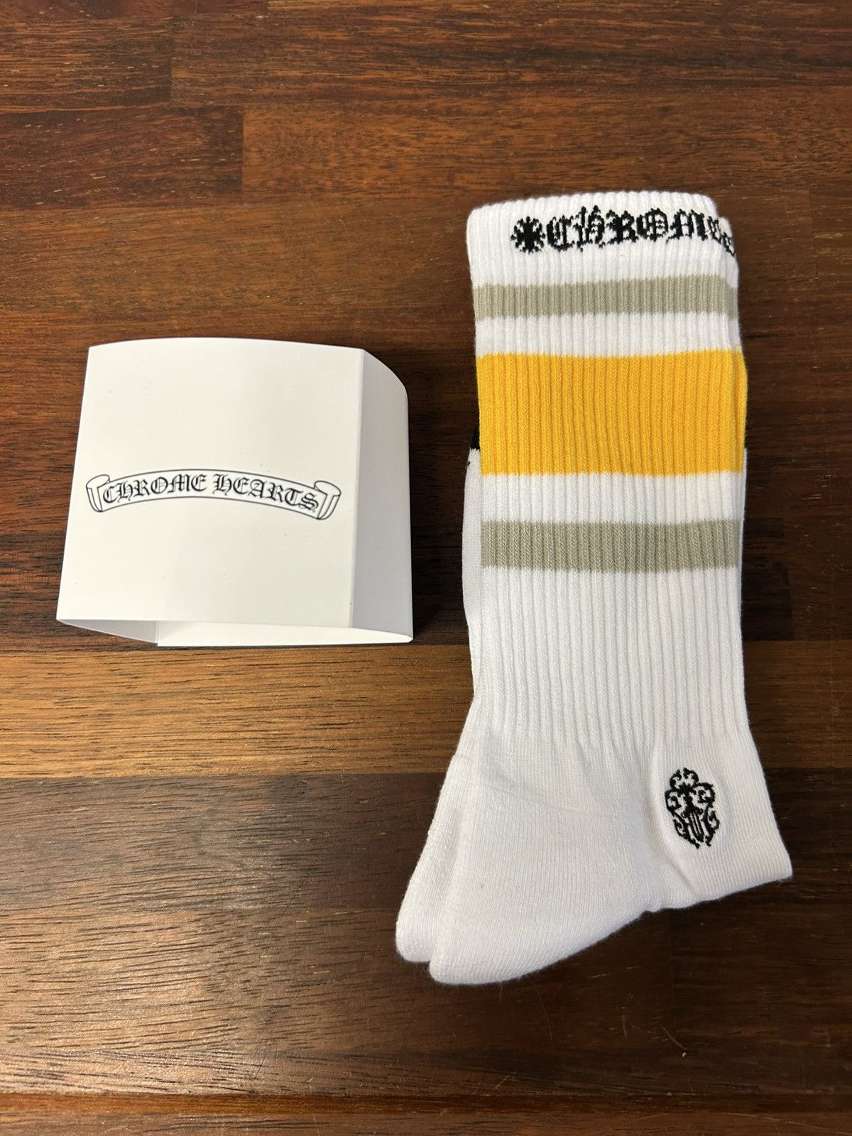 Chrome Hearts Sport Socks Large Tan/Yellow | Grailed