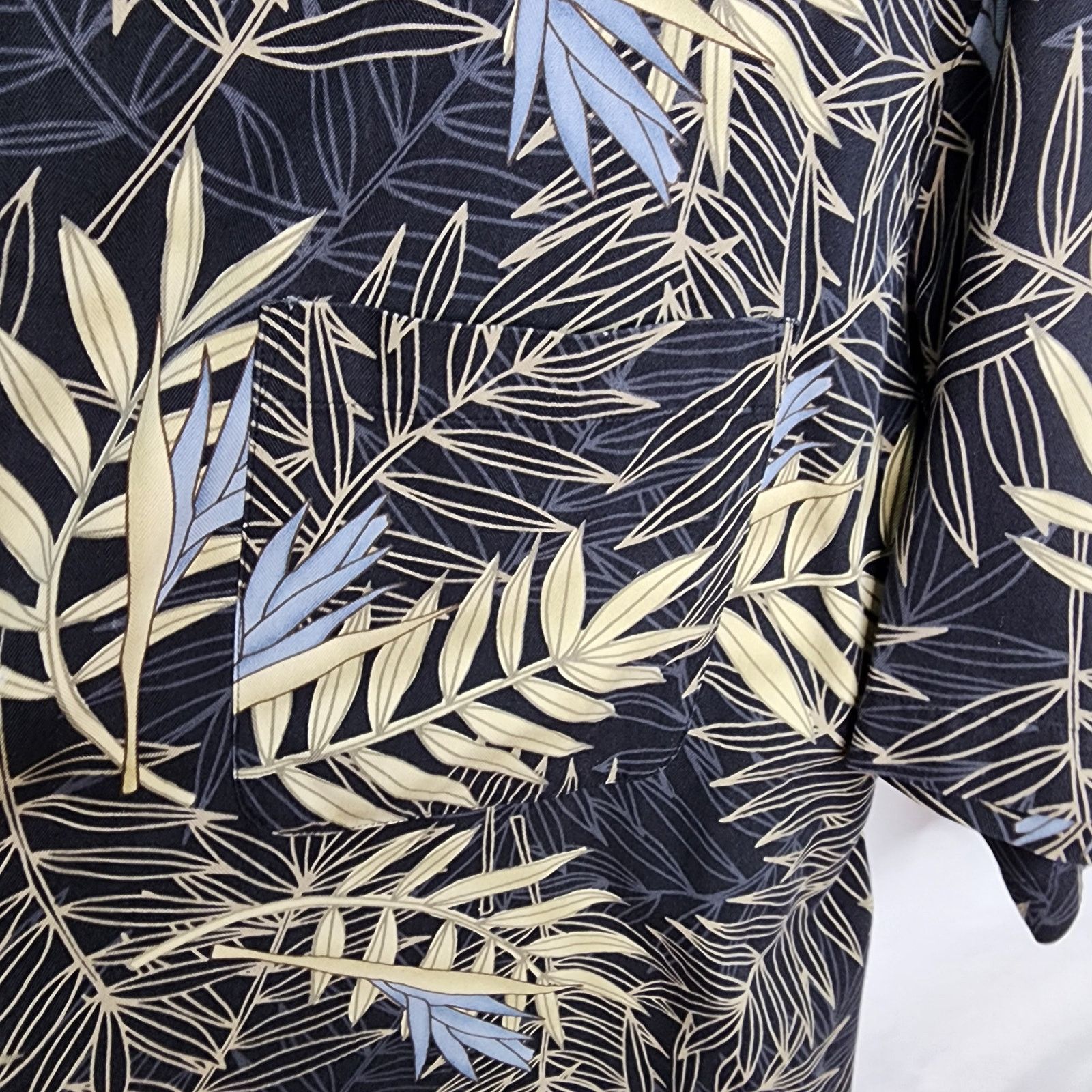 Caribbean Caribbean Black Floral Tropical Button Front Shirt Size US XXL / EU 58 / 5 - 8 Thumbnail
