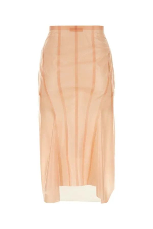 Alaia o1s22i1n0225 Mermaid-style Latex Skirt in Pink Size 26" / US 2 / IT 38 - 2 Thumbnail