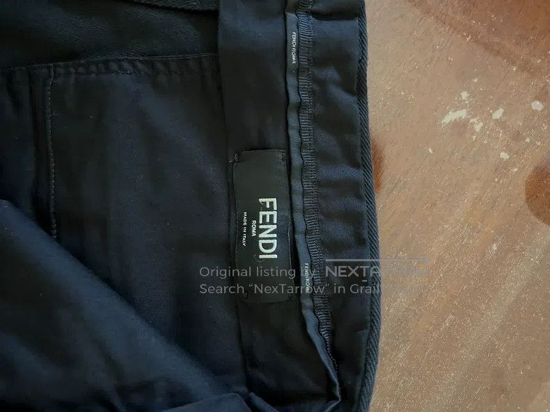 Fendi Fendi Pants with Front Embroidered Openwork Design Size US 34 / EU 50 - 4 Thumbnail