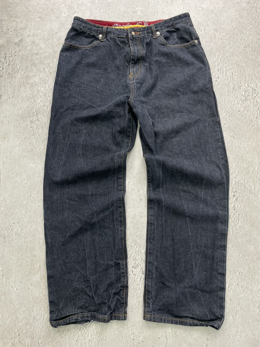 Southpole Southpole style y2k Black Wide Denim Pants Japan Style Size US 34 / EU 50 - 2 Thumbnail