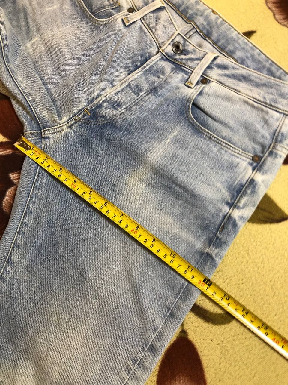 G-Star G-STAR RAW 3301 Slim Jeans Distressed Faded Rare Size US 31 - 15 Thumbnail