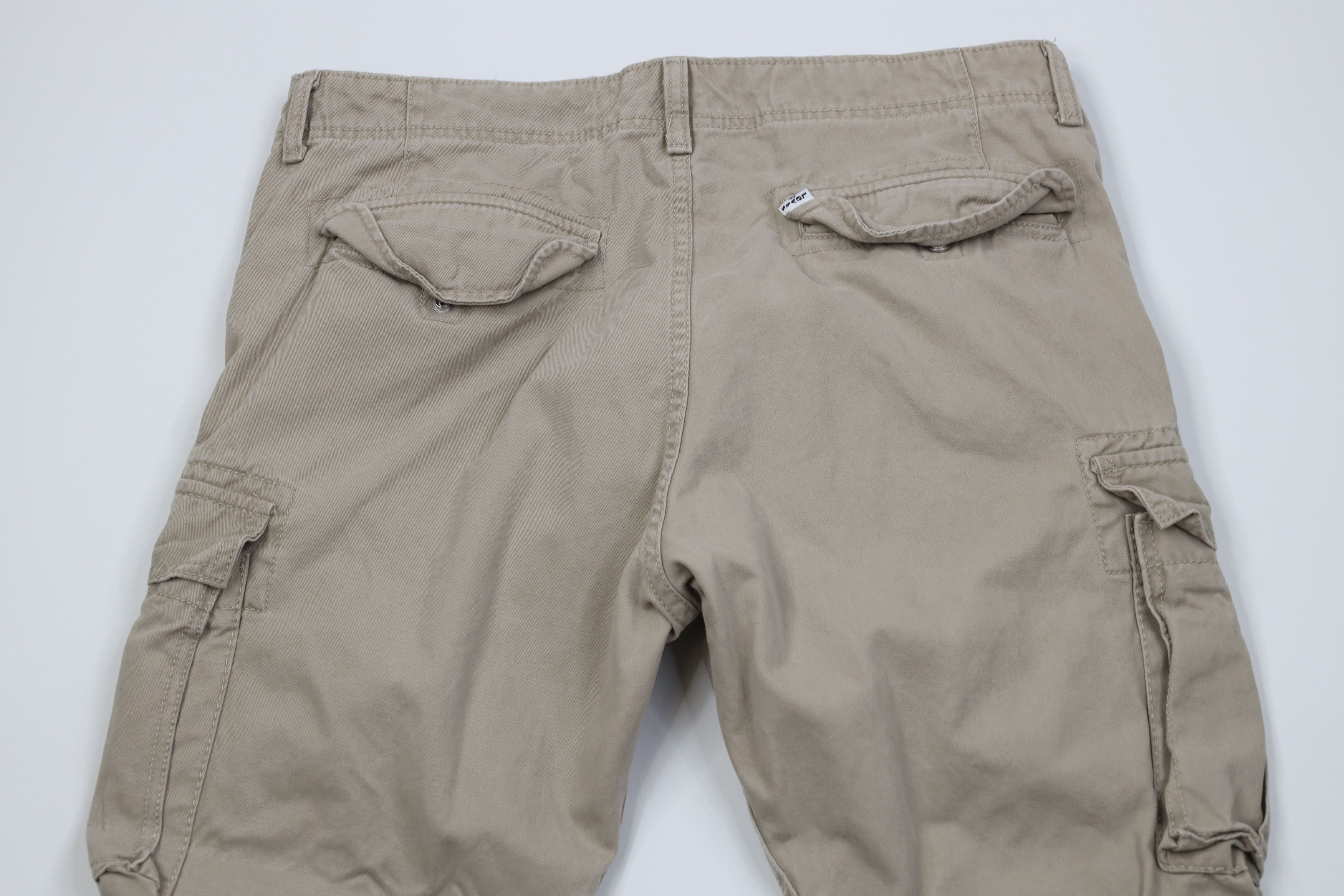 Levi's Vintage Y2K Levis Loose Wide Leg Cargo Pants Beige Cotton Size US 34 / EU 50 - 10 Thumbnail