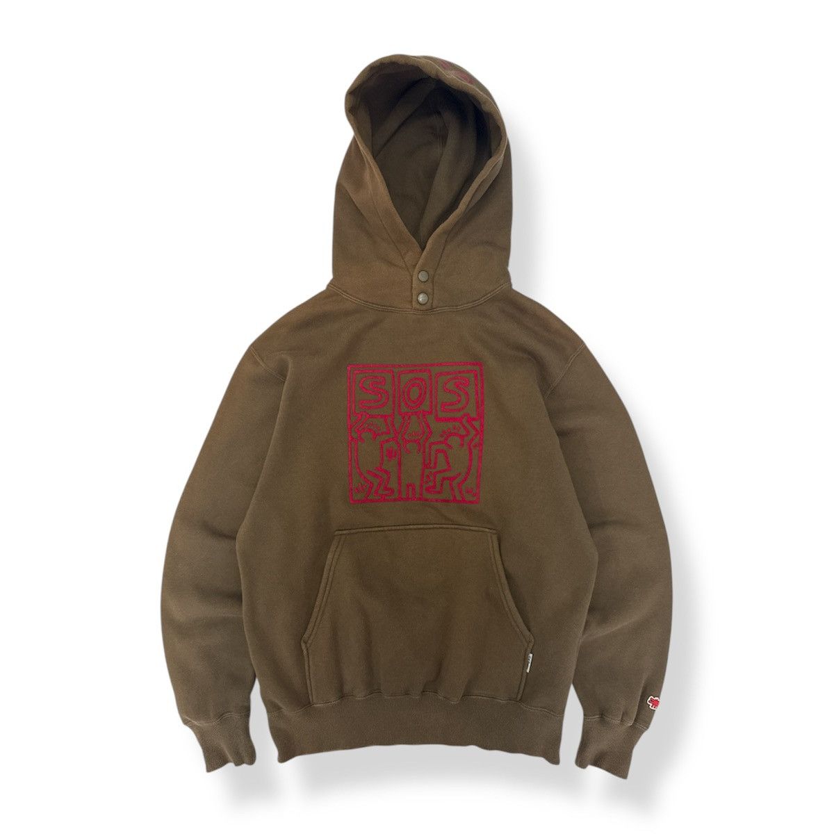 Keith Haring 🔥 Uniqlo Japan Keith Haring SOS Sunfaded Sweat Hoodie - S Size US S / EU 44-46 / 1 - 1 Thumbnail