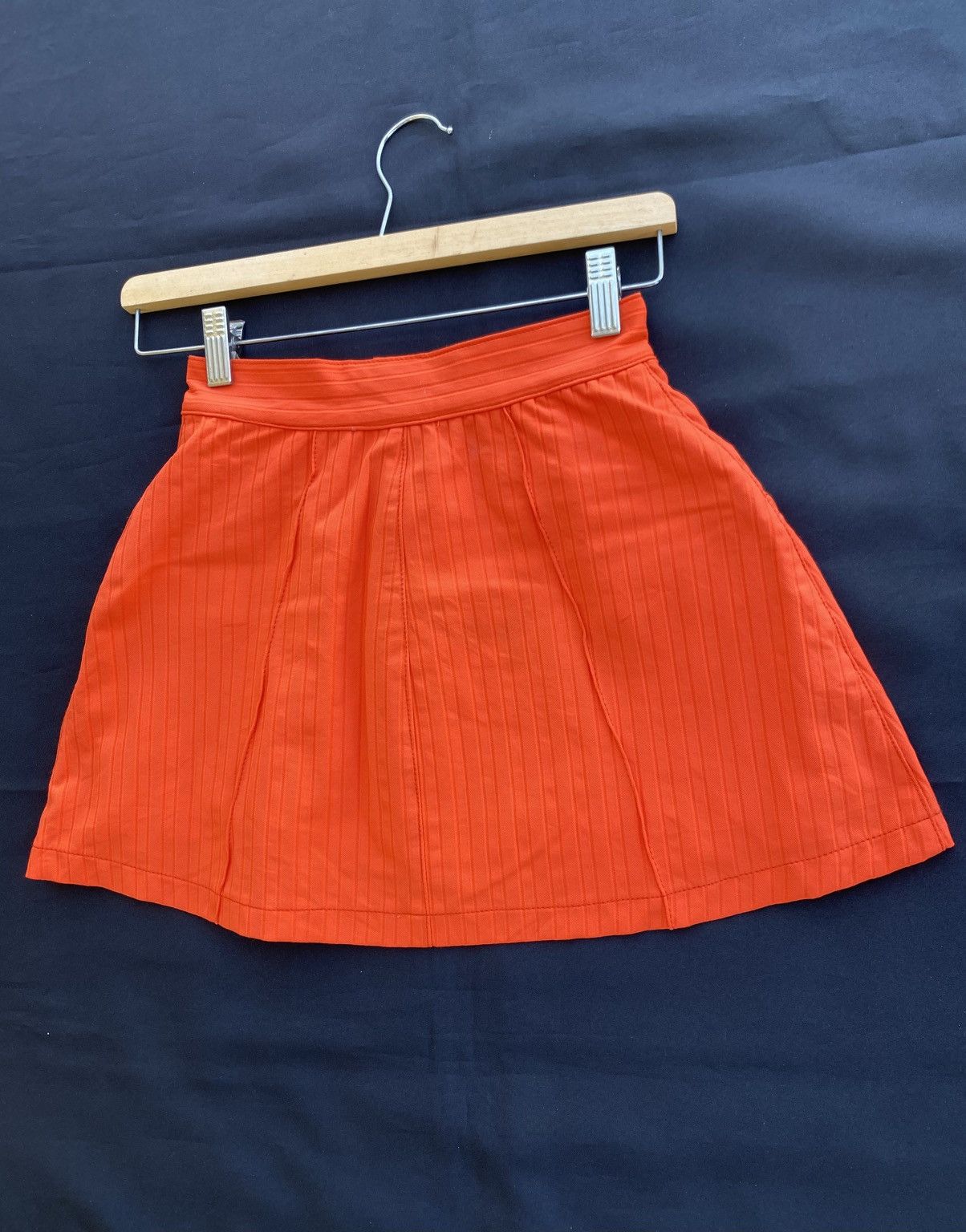 Versace Rare Vintage Versace Orange Mini Skirt Size 23" - 19 Thumbnail