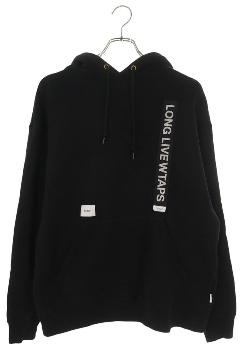 Wtaps WTAPS Logo Tape Design Hoodie Black Size M Size US M / EU 48-50 / 2 - 1 Thumbnail