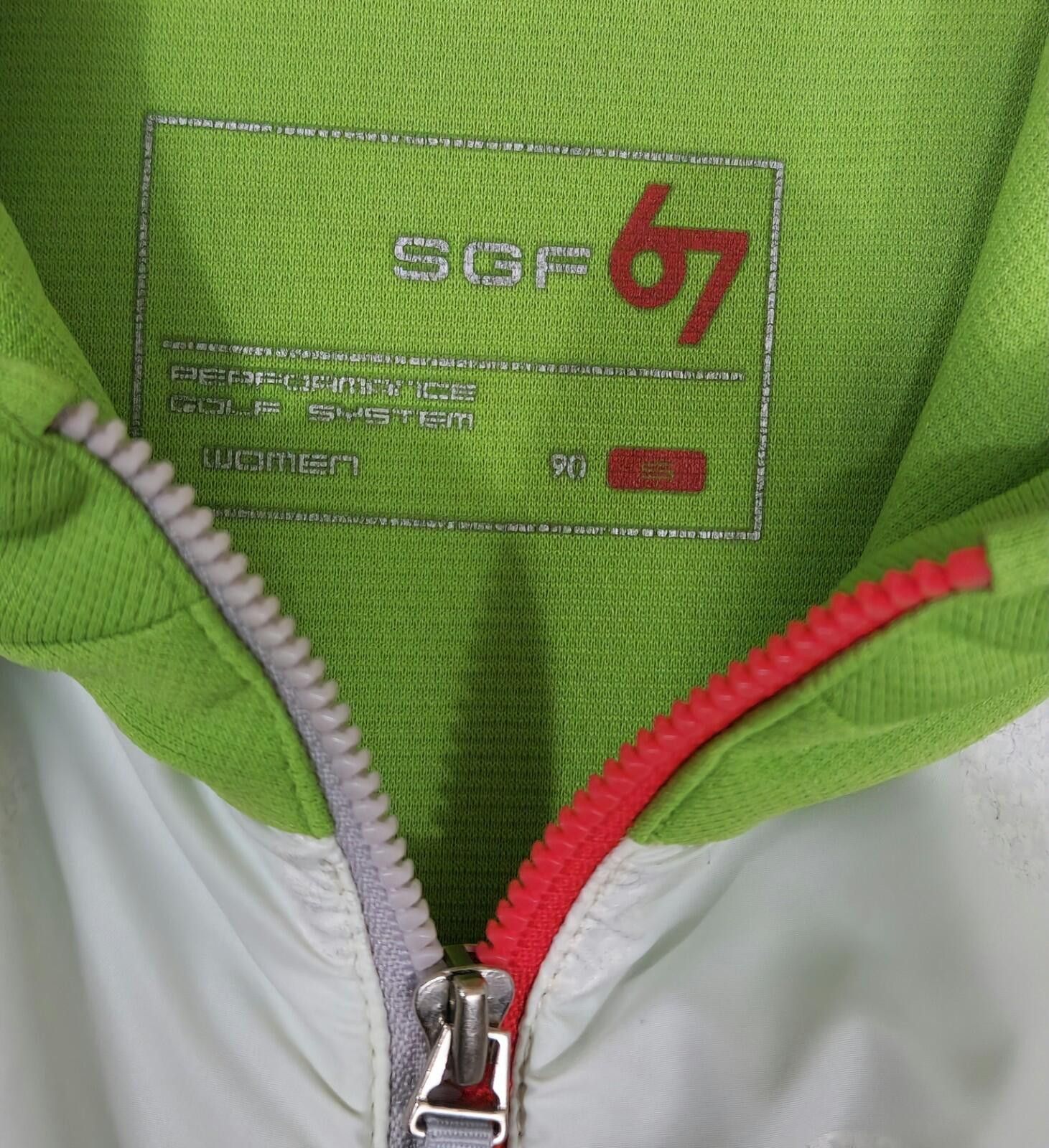 Other SGF Womens Green Short Sleeve Zip Mock Neck UPF 50 Golf #12 Size ONE SIZE - 4 Thumbnail