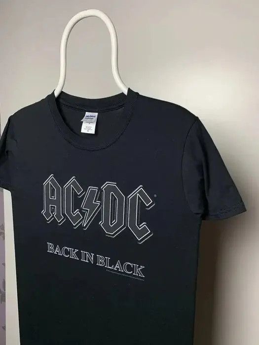 AC/DC Ac dc back and black T-shirt size S rock tee black big logo Size US S / EU 44-46 / 1 - 2 Thumbnail