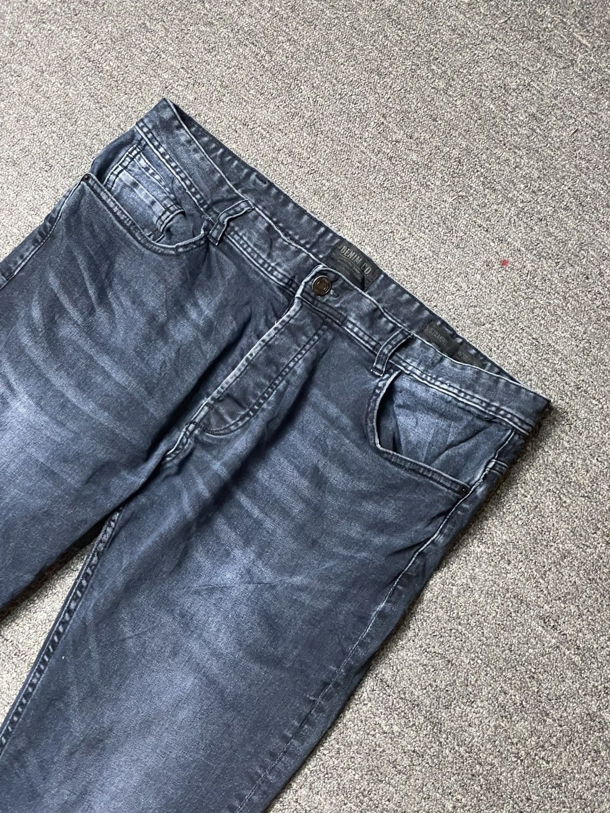 Denim & Co. × Japanese Brand × Vintage The Original Denim. Co Straight Cut Jeans (92) Size US 37 - 4 Thumbnail