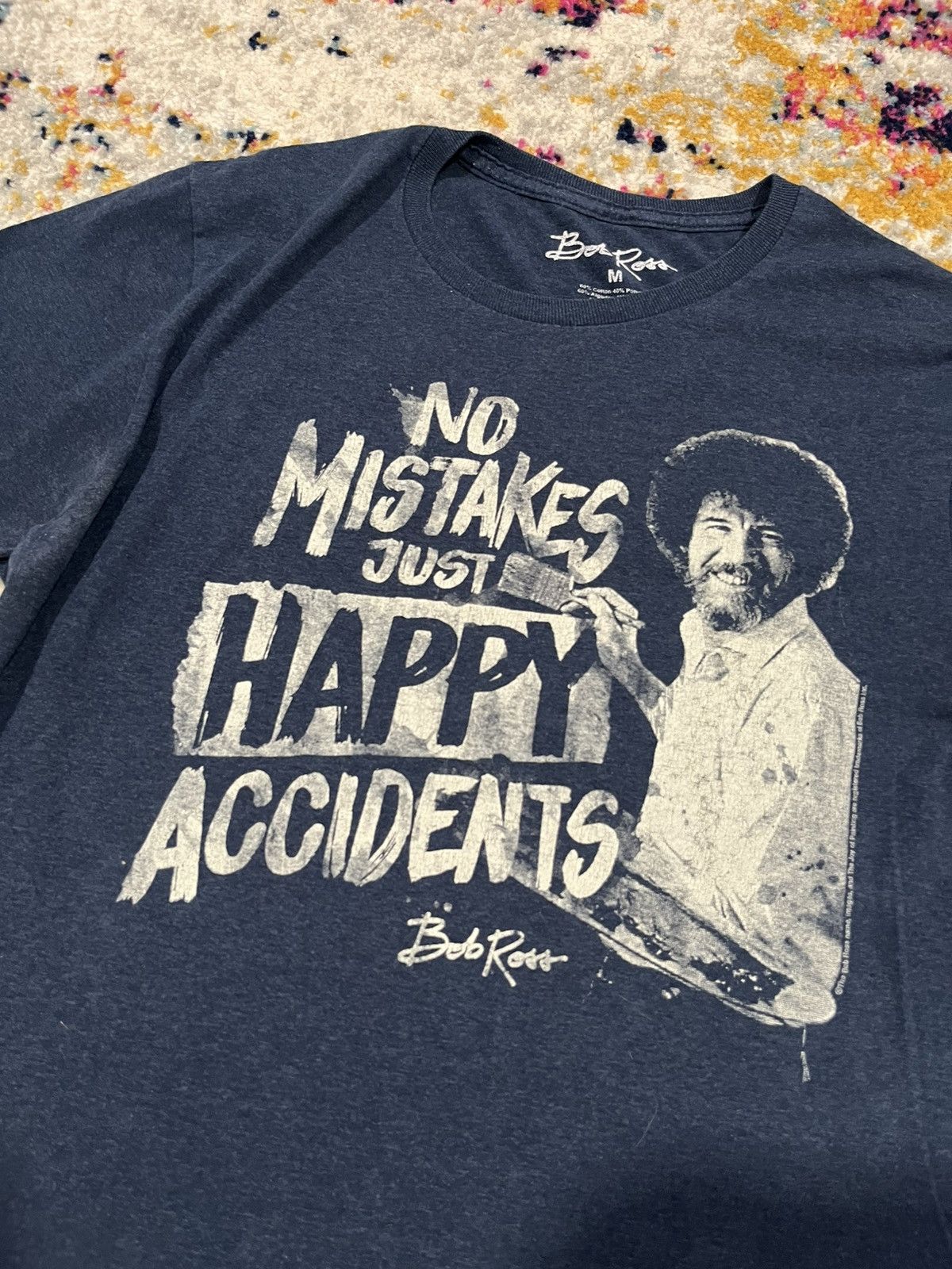Vintage Bob Ross Shirt Medium Size US M / EU 48-50 / 2 - 2 Thumbnail