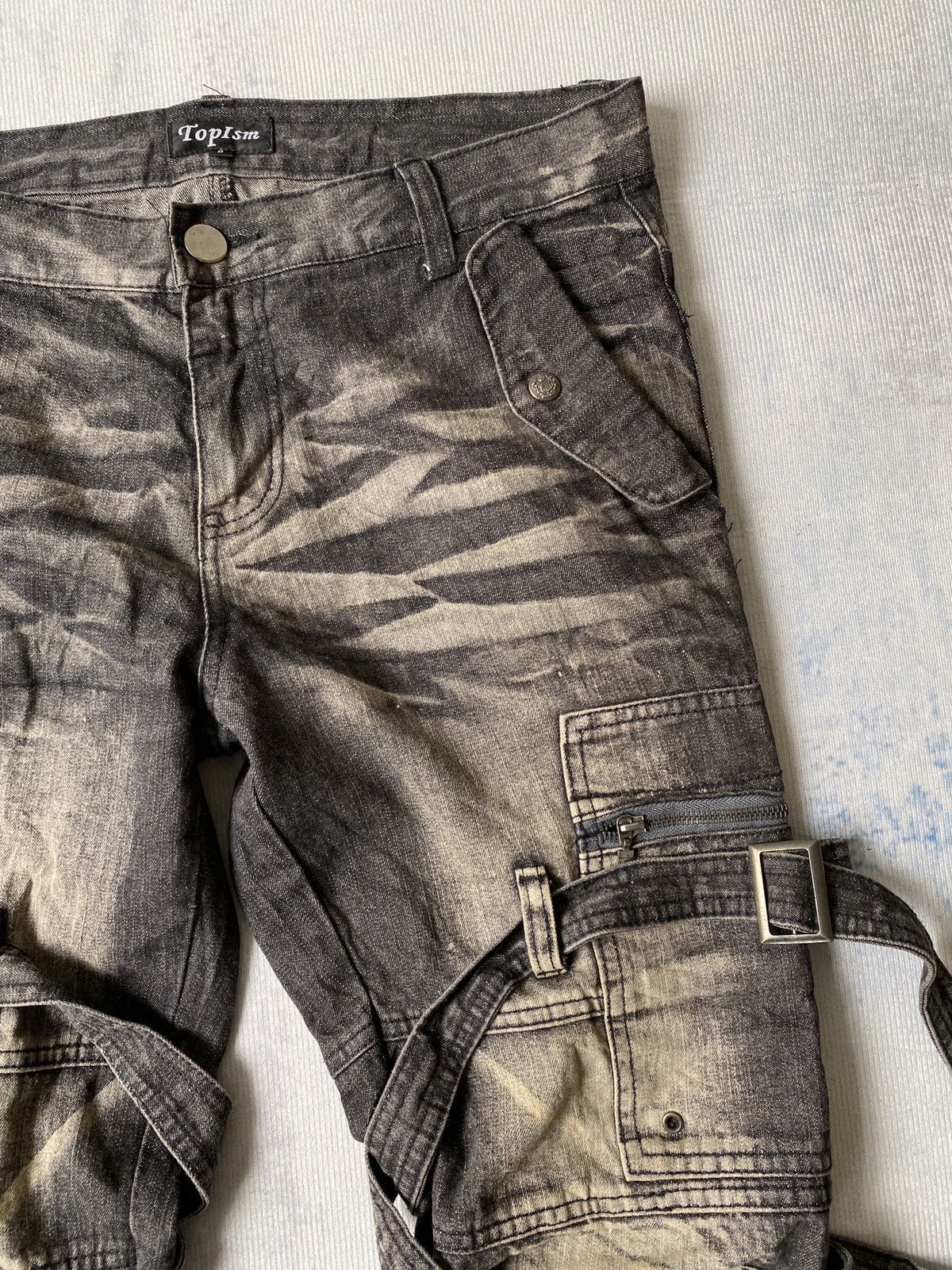 If Six Was Nine Japanese Brand Topism Bondage Flare Denim Size US 32 / EU 48 - 12 Thumbnail