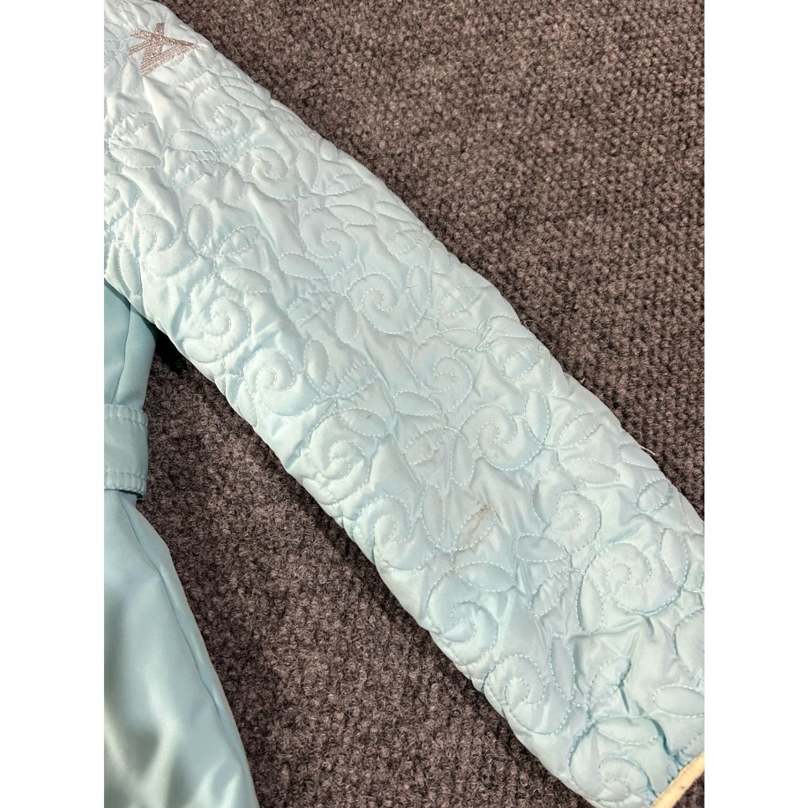 ZeroXposur ZeroXposur Jacket Womens M Blue Quilted Hooded Full Zip Insulated Floral Size M / US 6-8 / IT 42-44 - 3 Thumbnail