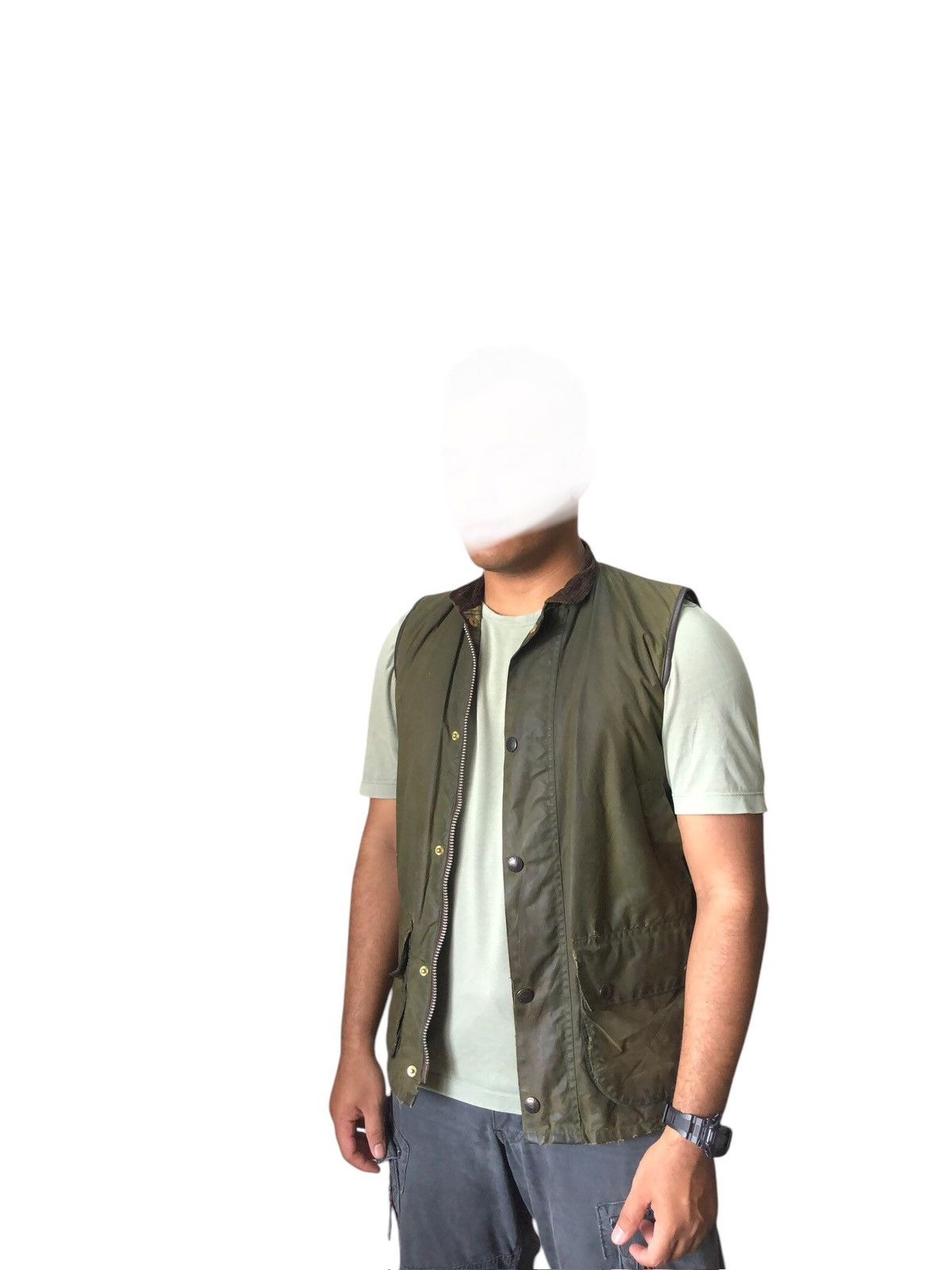 Barbour Nice❗️Vintage Barbour Distressed Wax Vest Jacket Size US S / EU 44-46 / 1 - 3 Thumbnail
