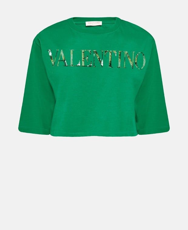 Valentino Cropped Shirt Size L / US 10 / IT 46 - 1 Thumbnail