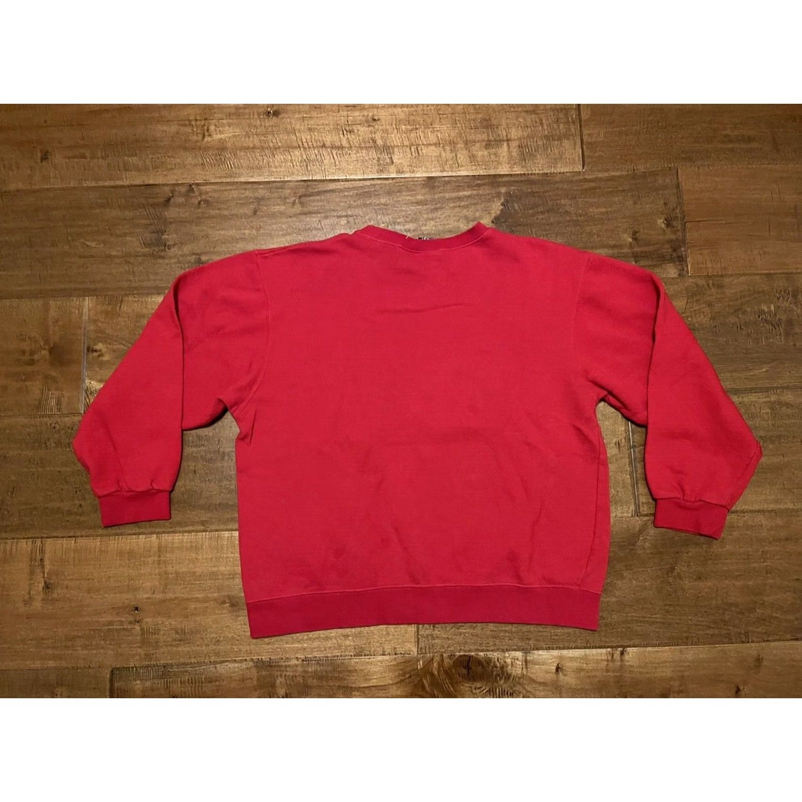 Vintage Six Flags Holiday In The Park Red Crewneck Sweatshirt Womens L Size L / US 10 / IT 46 - 4 Thumbnail