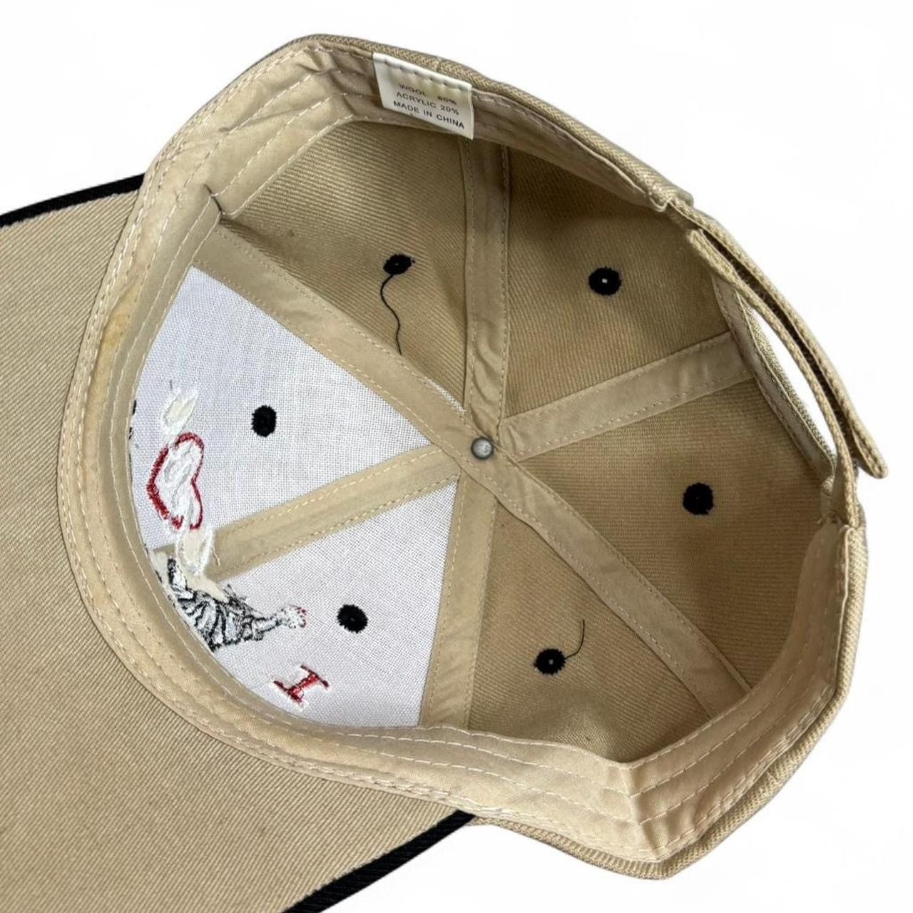 Vintage Vintage I Love New York Beige Wool Blend Embroidered Cap Hat Size ONE SIZE - 6 Thumbnail