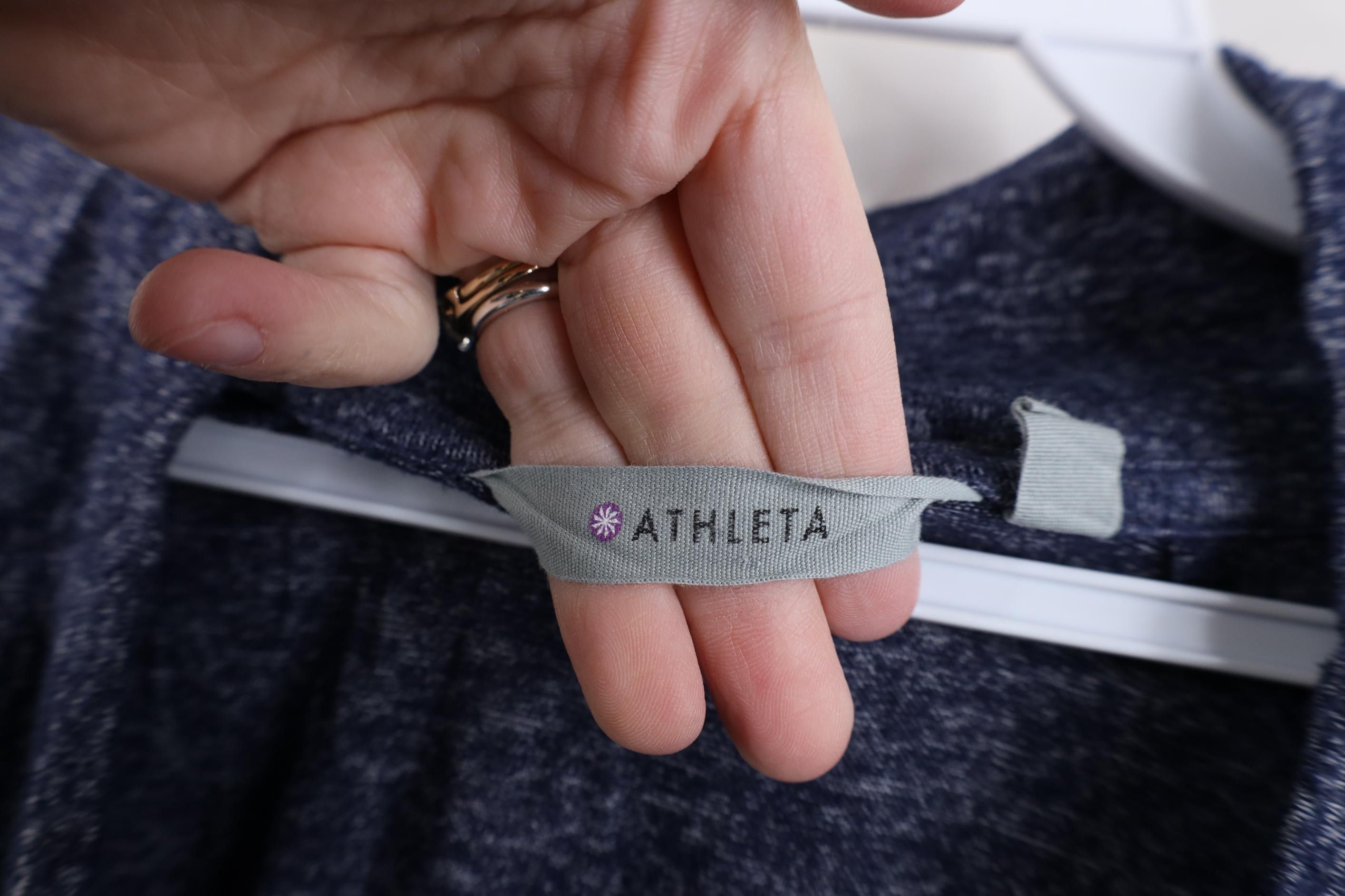 Athleta Athleta Grateful Cowl Neck Pullover Top Heather Blue Size XL / US 12-14 / IT 48-50 - 6 Thumbnail
