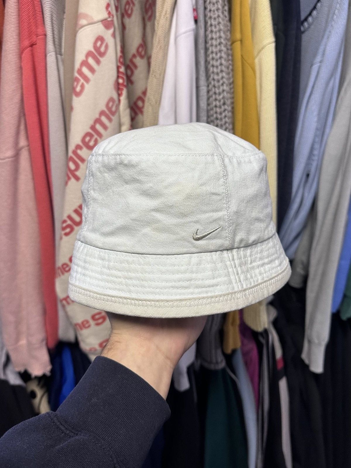 Nike Vintage 90s Nike Swoosh Bucket Hat Panama Y2K Os Size ONE SIZE - 2 Thumbnail
