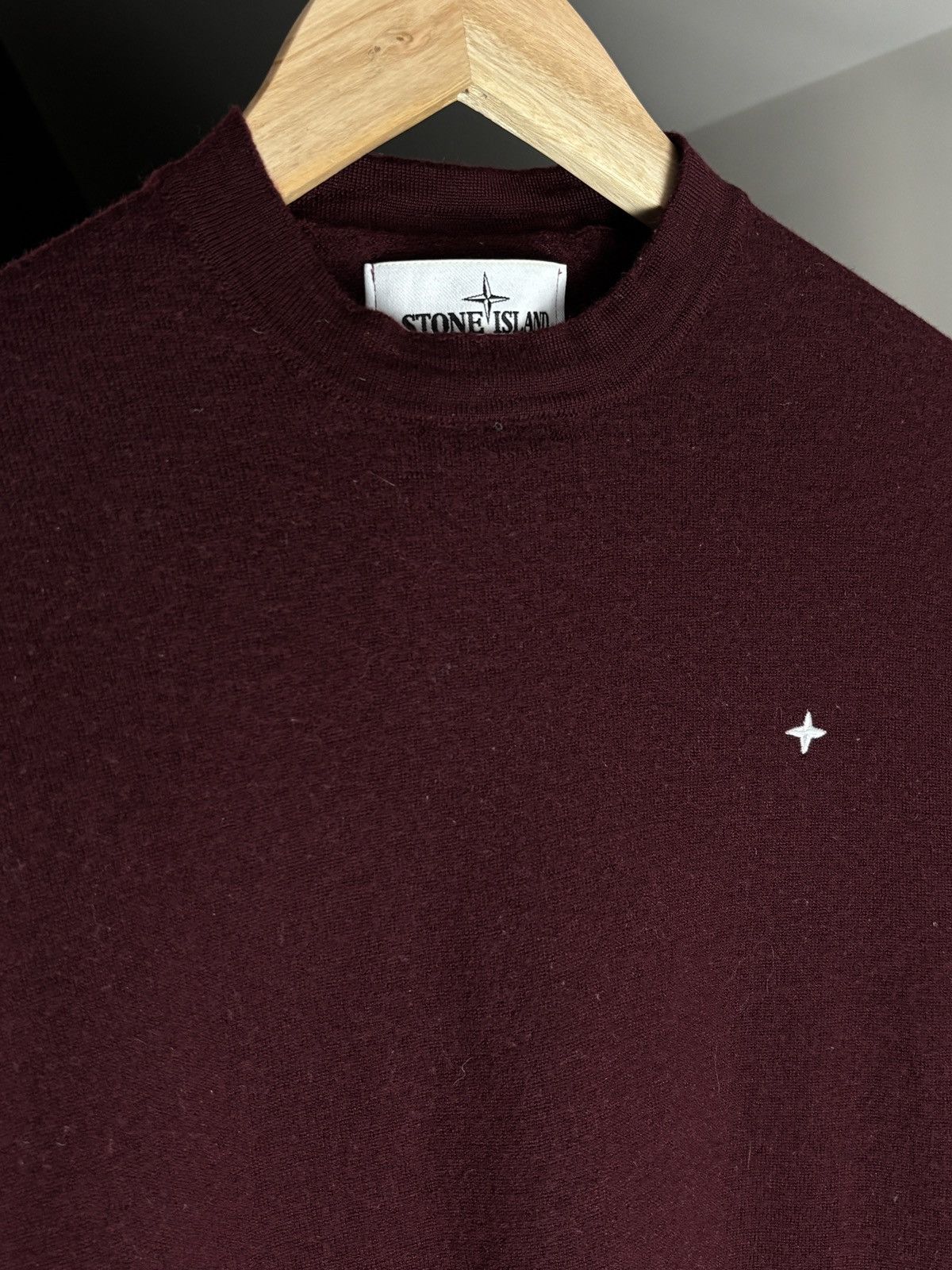 Stone Island Stone Island burgundy sweater Size S / US 4 / IT 40 - 3 Thumbnail