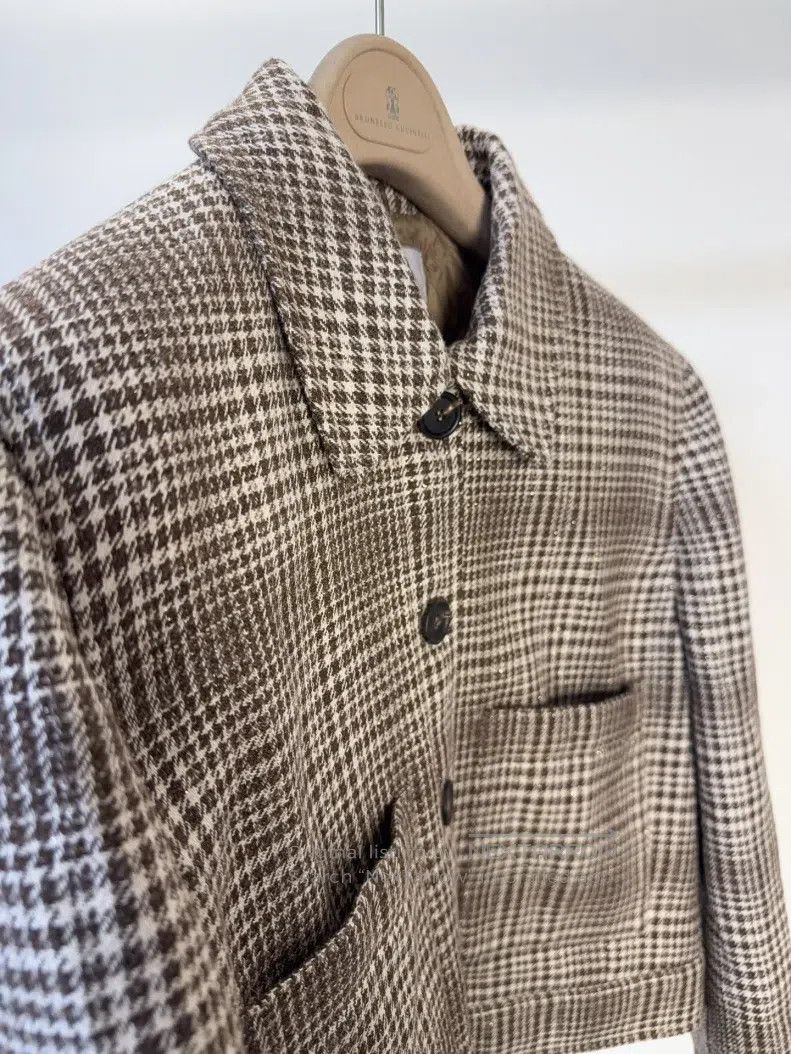 Brunello Cucinelli Brunello Cucinelli Cotton-padded short jacket Size S / US 4 / IT 40 - 4 Thumbnail