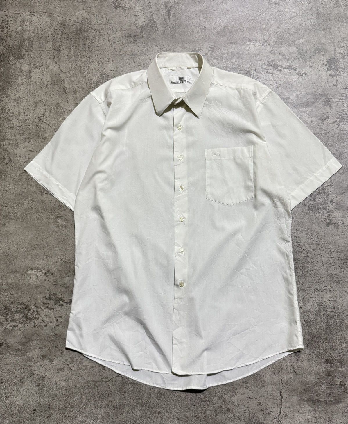 Balenciaga VINTAGE BALENCIAGA BB POUR HOMME SHIRT Size US L / EU 52-54 / 3 - 1 Thumbnail