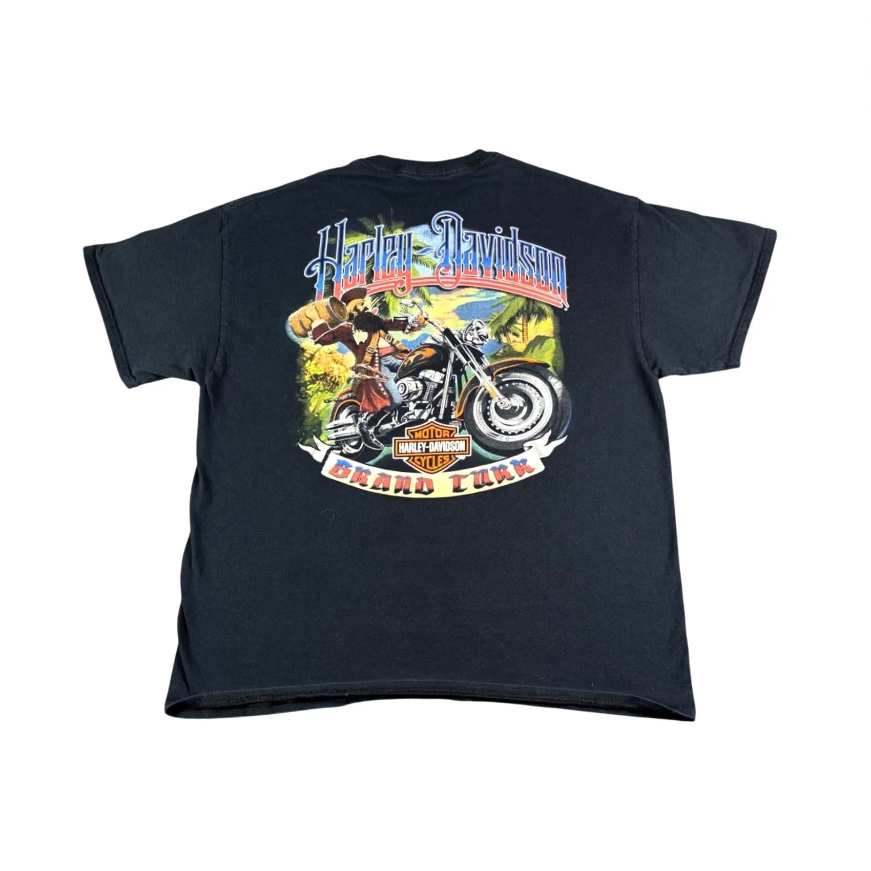 Harley Davidson Harley-Davidson Grand Turk Pirate Graphic T Shirt Mens XL Black Size US XL / EU 56 / 4 - 2 Thumbnail