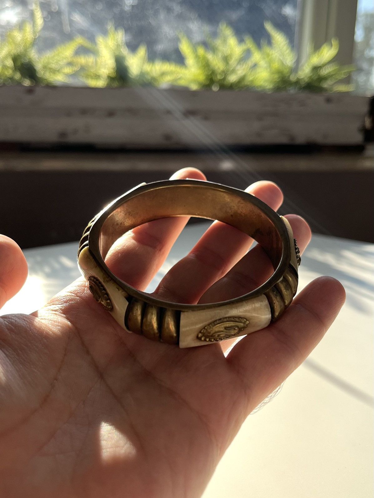 Japanese Brand ★0% TAX★ Y2K BONE BRONZE VINTAGE BRACELET ROCK PUNK 90S Size ONE SIZE - 5 Thumbnail