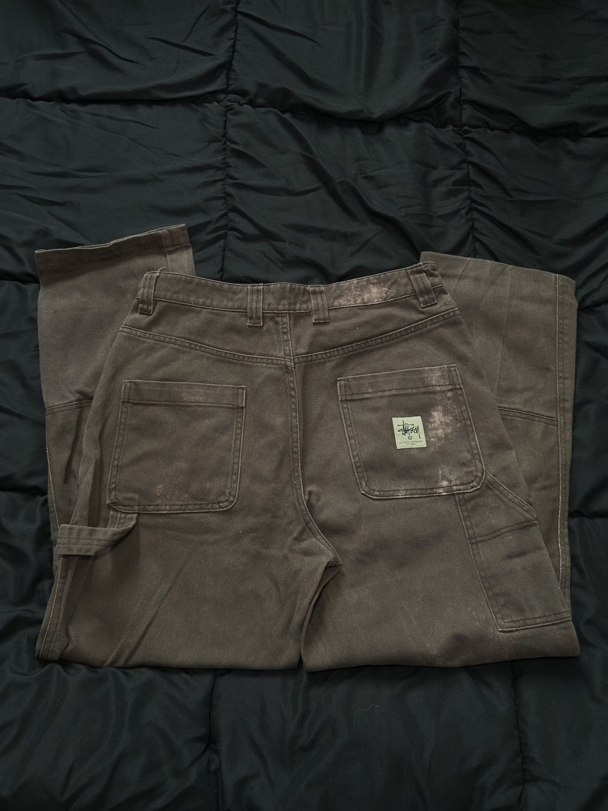 Stussy Stussy Washed Brown Workwear Pants Size US 30 / EU 46 - 5 Thumbnail