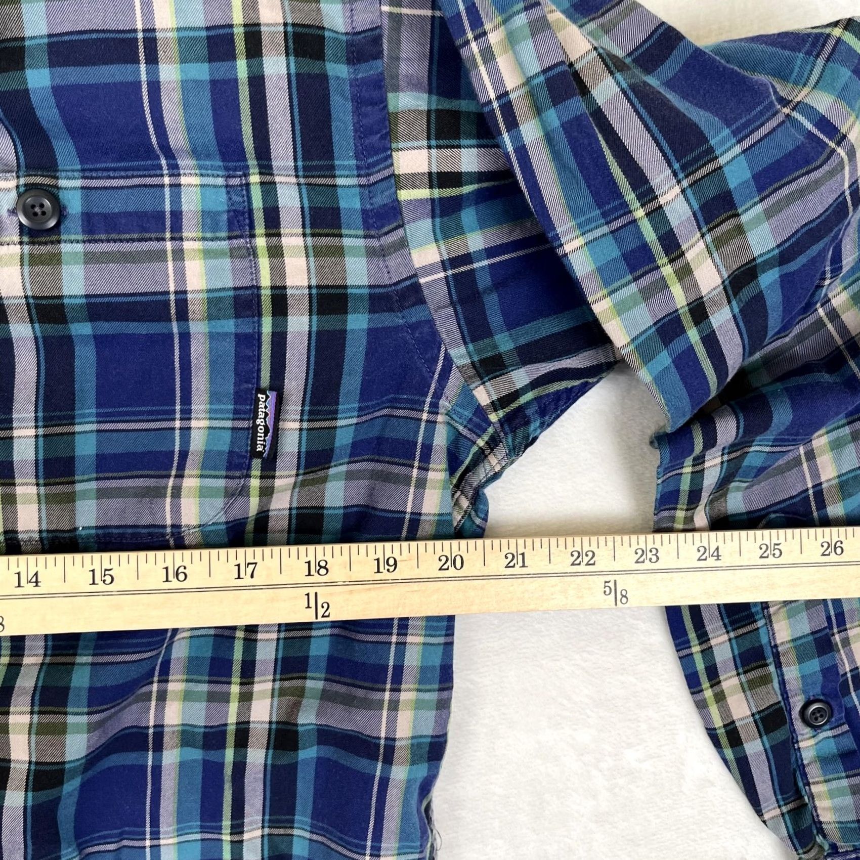 Patagonia Patagonia Shirt Mens Medium Blue Plaid Long Sleeve Button Front Organic Cotton Size US M / EU 48-50 / 2 - 5 Thumbnail