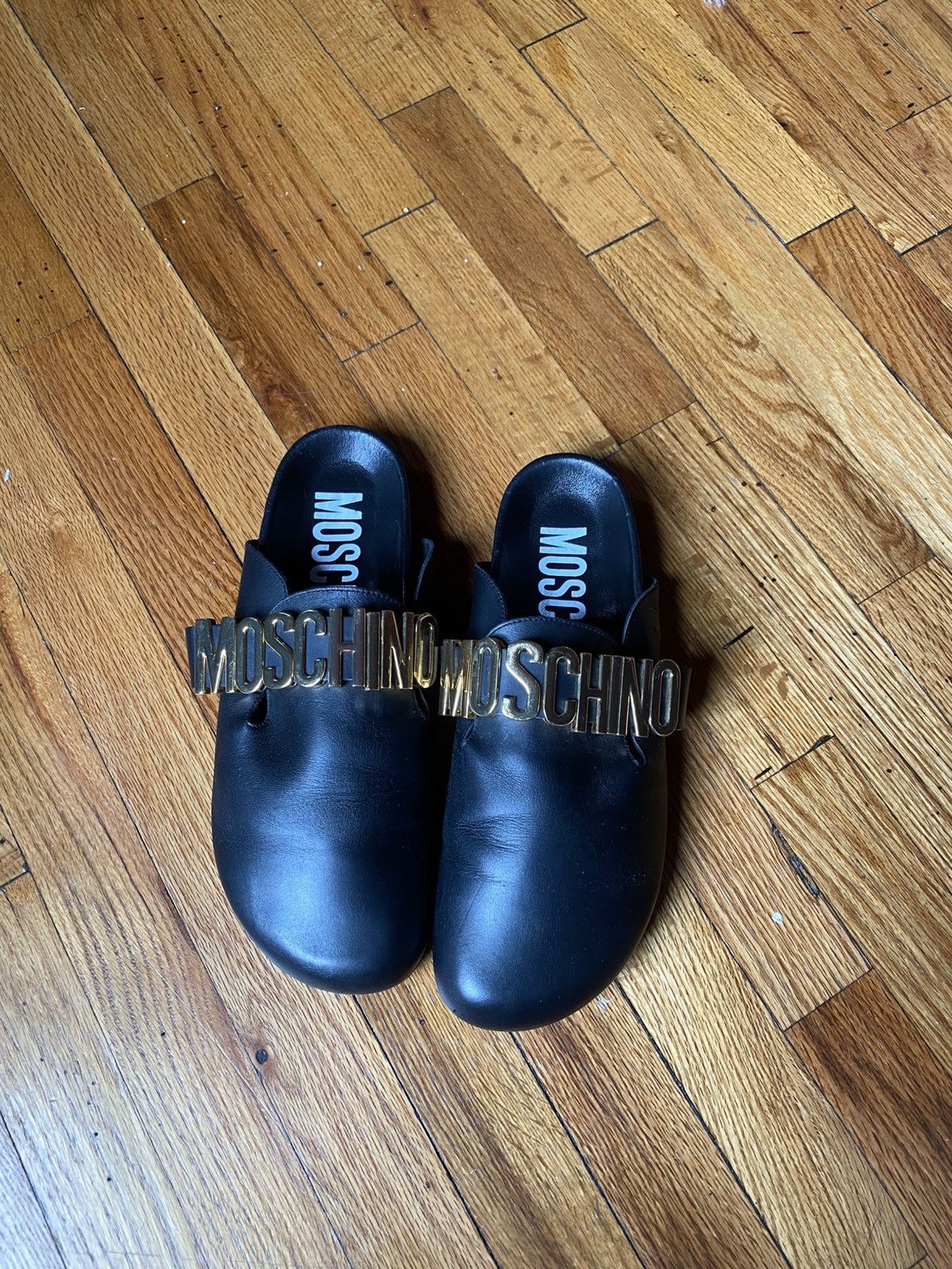 Moschino Moschino Calfskin Mules Size US 12.5 / EU 45-46 - 4 Thumbnail