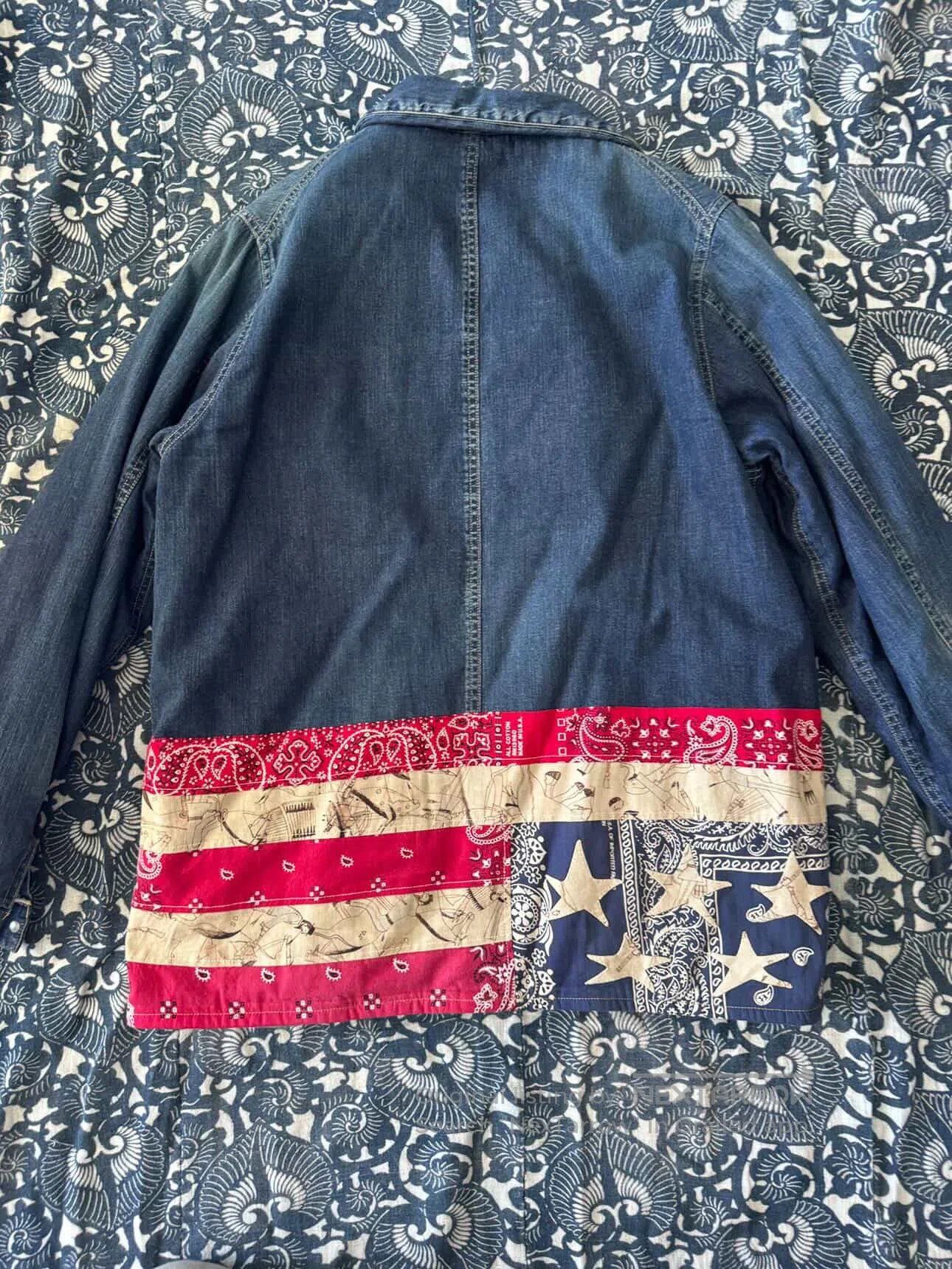 Visvim Visvim Coverall Denim Stars Jacket . Size US XL / EU 56 / 4 - 3 Thumbnail