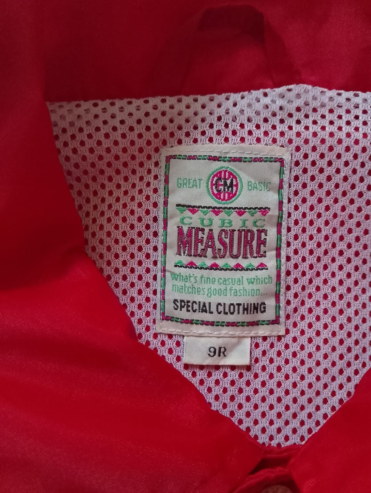 Vintage Cubic Measure Vintage Red Windbreaker/Raincoat Size US XL / EU 56 / 4 - 9 Thumbnail