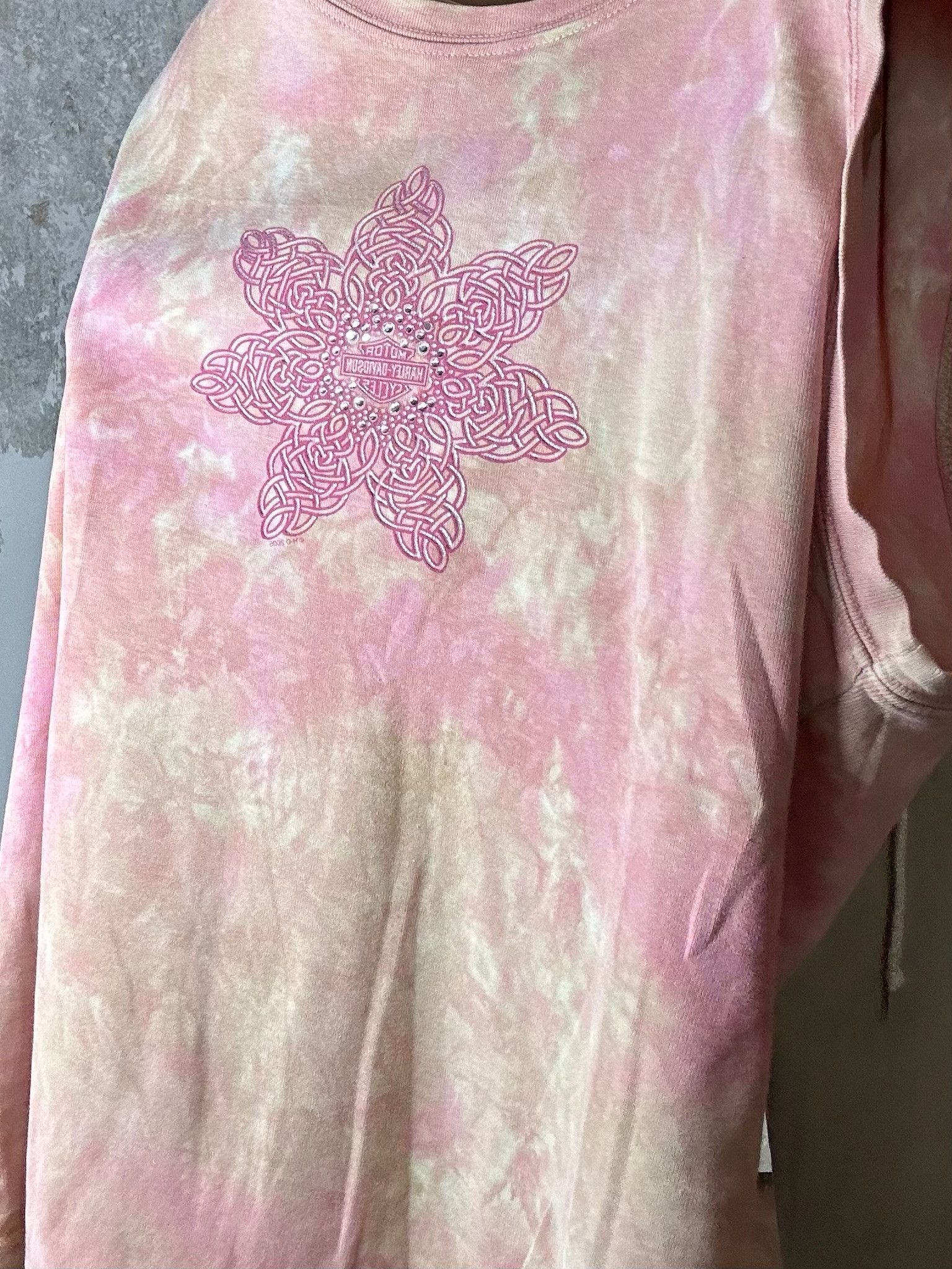 Harley Davidson Vintage Harley Davidson Pink Dyed Sleeveless Top Size US M / EU 48-50 / 2 - 4 Thumbnail