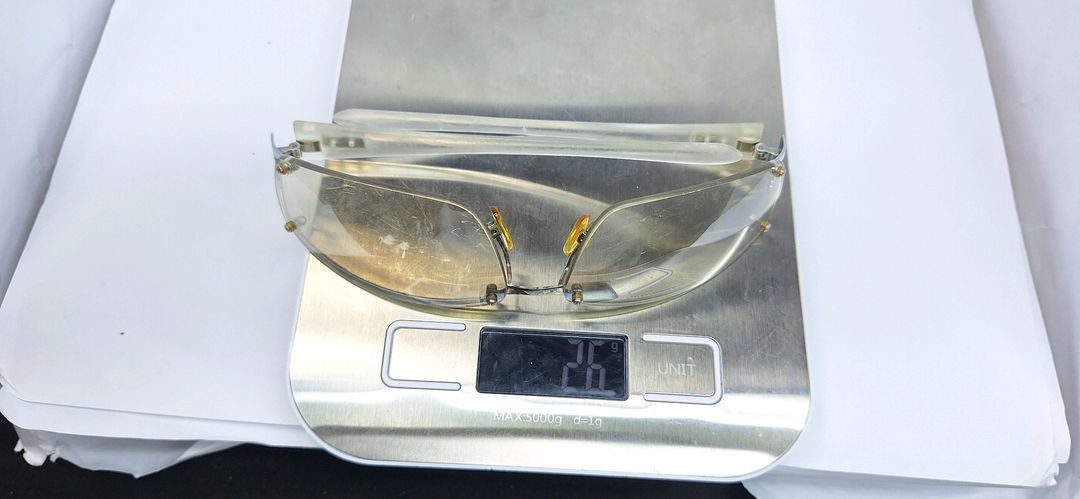 Kangol KANGOL SPORT Frameless Sunglasses Silver Gray 90s Y2K Sporty Size ONE SIZE - 4 Thumbnail