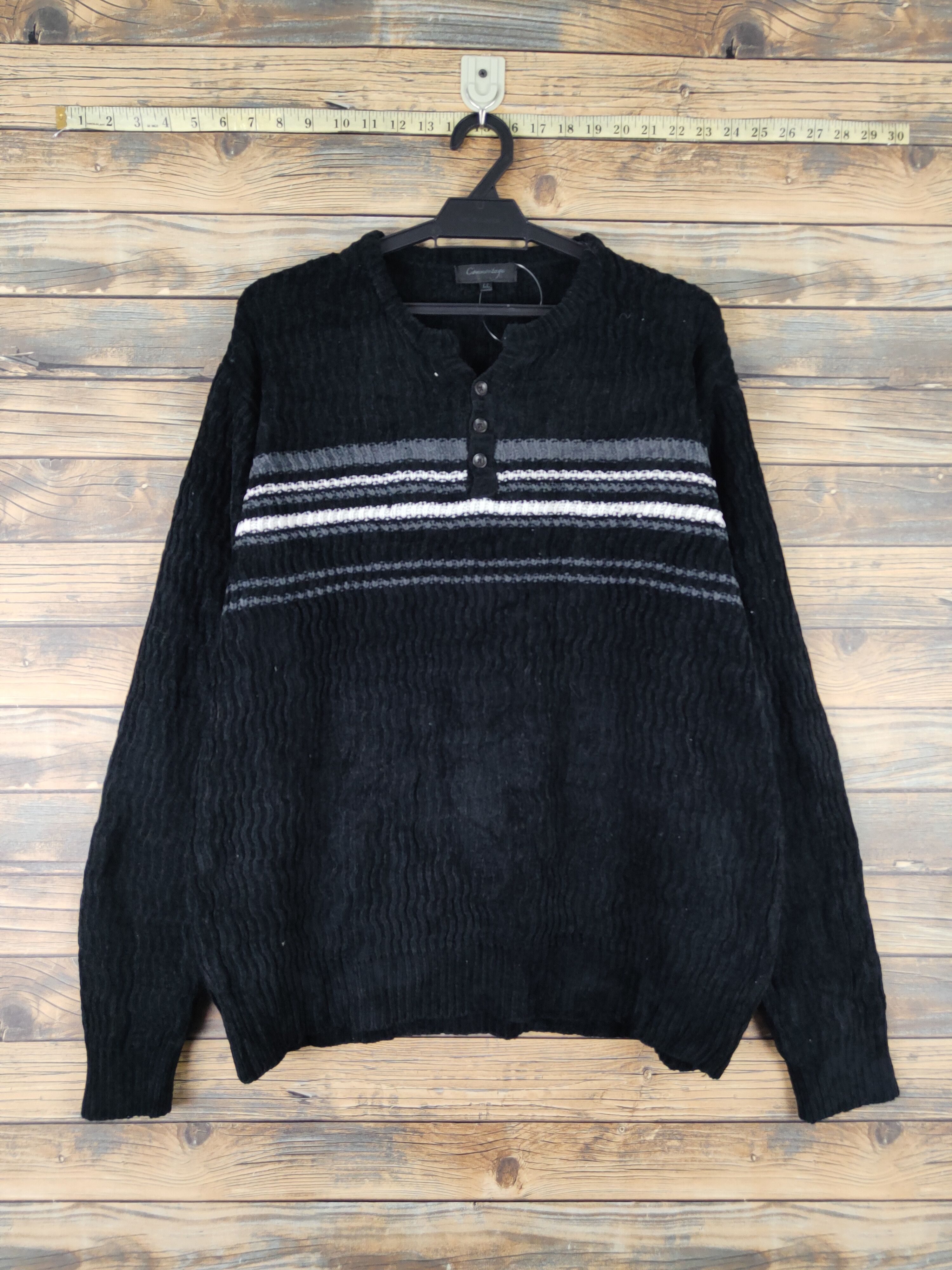 Vintage Commontage Black vintage Knitwear Sweatshirts #W2013 Size US L / EU 52-54 / 3 - 1 Thumbnail