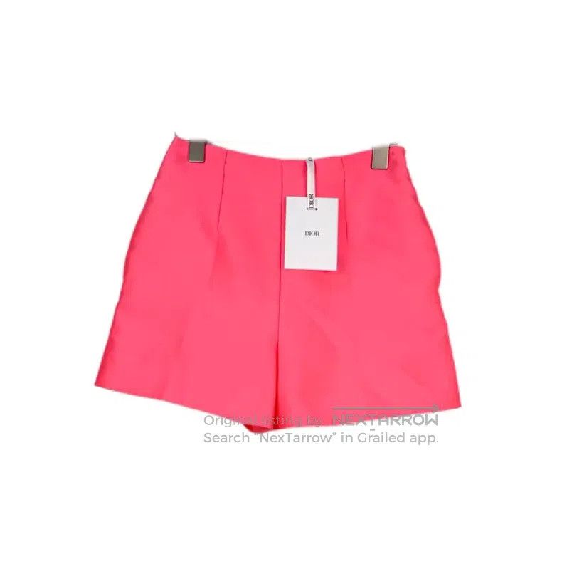 Dior Dior Fluorescent pink solid color shorts Size 42" / US 20 - 1 Thumbnail
