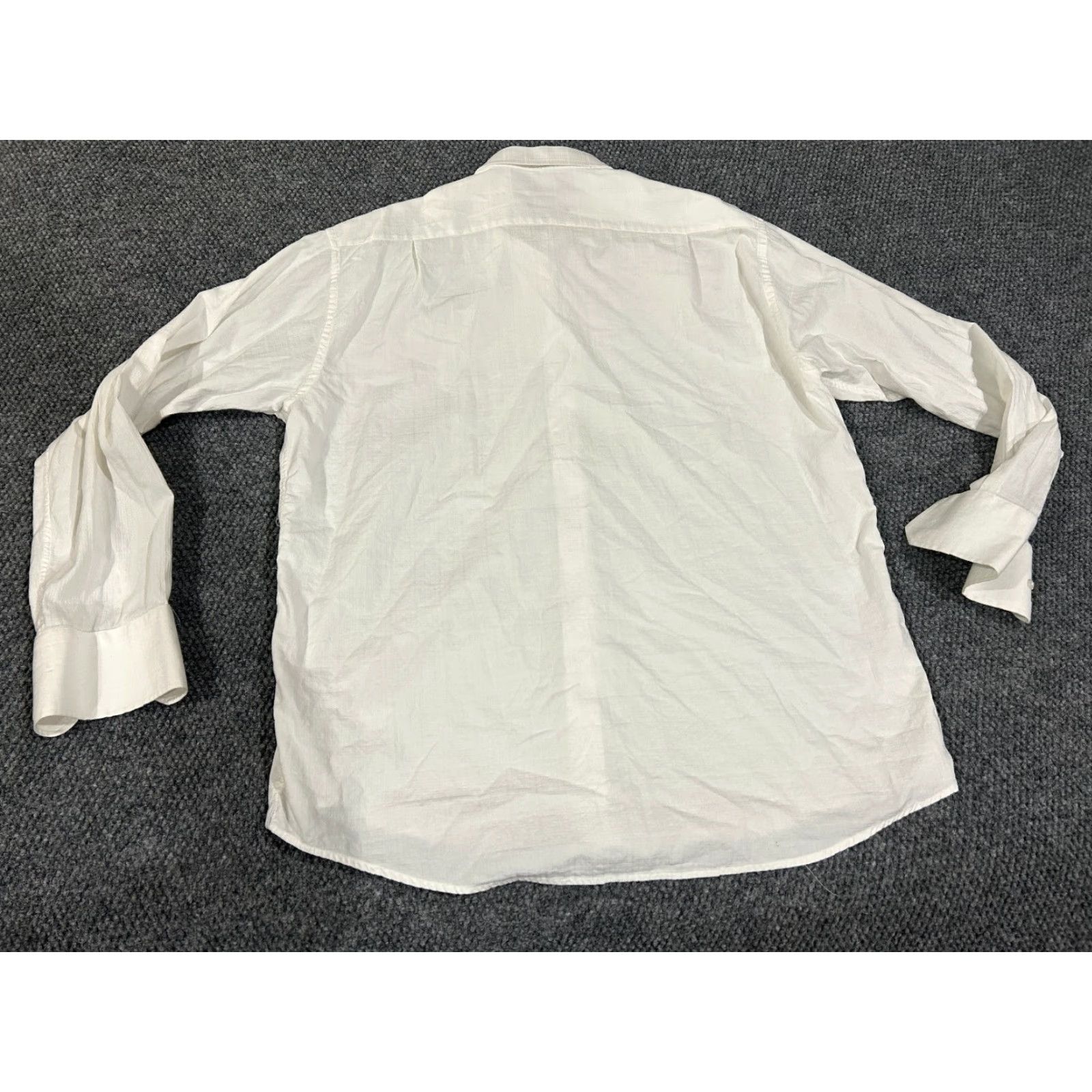 Vintage Visconti Shirt Mens XL White Long Sleeve Button Front Spread Collar Shirt Size US XL / EU 56 / 4 - 6 Thumbnail